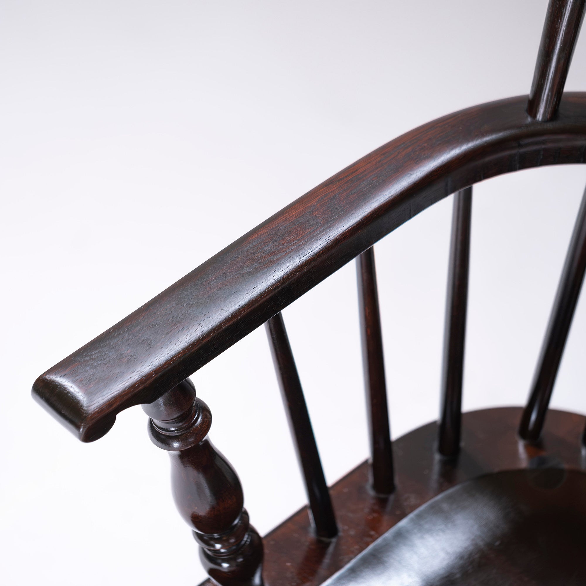 Lounge chair Matsumoto Mingei Furniture #44A type Windsor chair (1) Mizumezakura wood Oak wood Dining chair Armchair