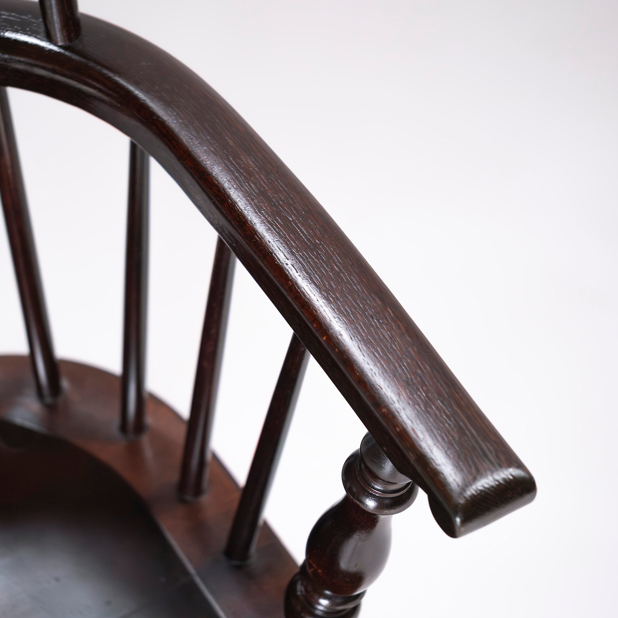 Lounge chair Matsumoto Mingei Furniture #44A type Windsor chair (3) Mizumezakura wood Oak wood Dining chair Armchair