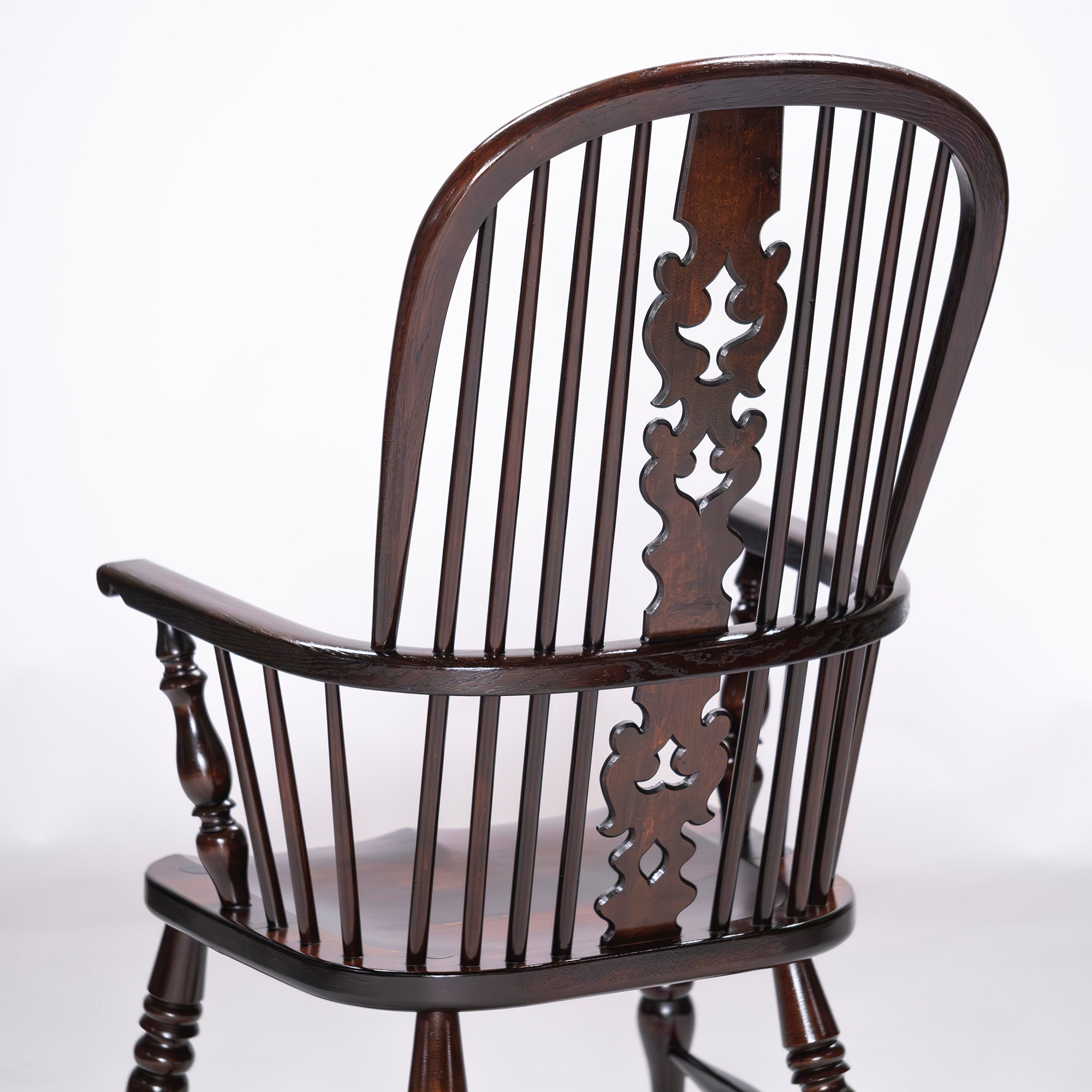 Lounge chair Matsumoto Mingei Furniture #44A type Windsor chair (3) Mizumezakura wood Oak wood Dining chair Armchair