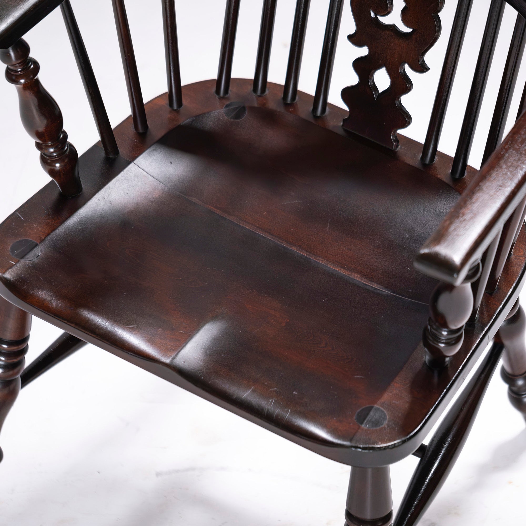 Lounge chair Matsumoto Mingei Furniture #44A type Windsor chair (3) Mizumezakura wood Oak wood Dining chair Armchair