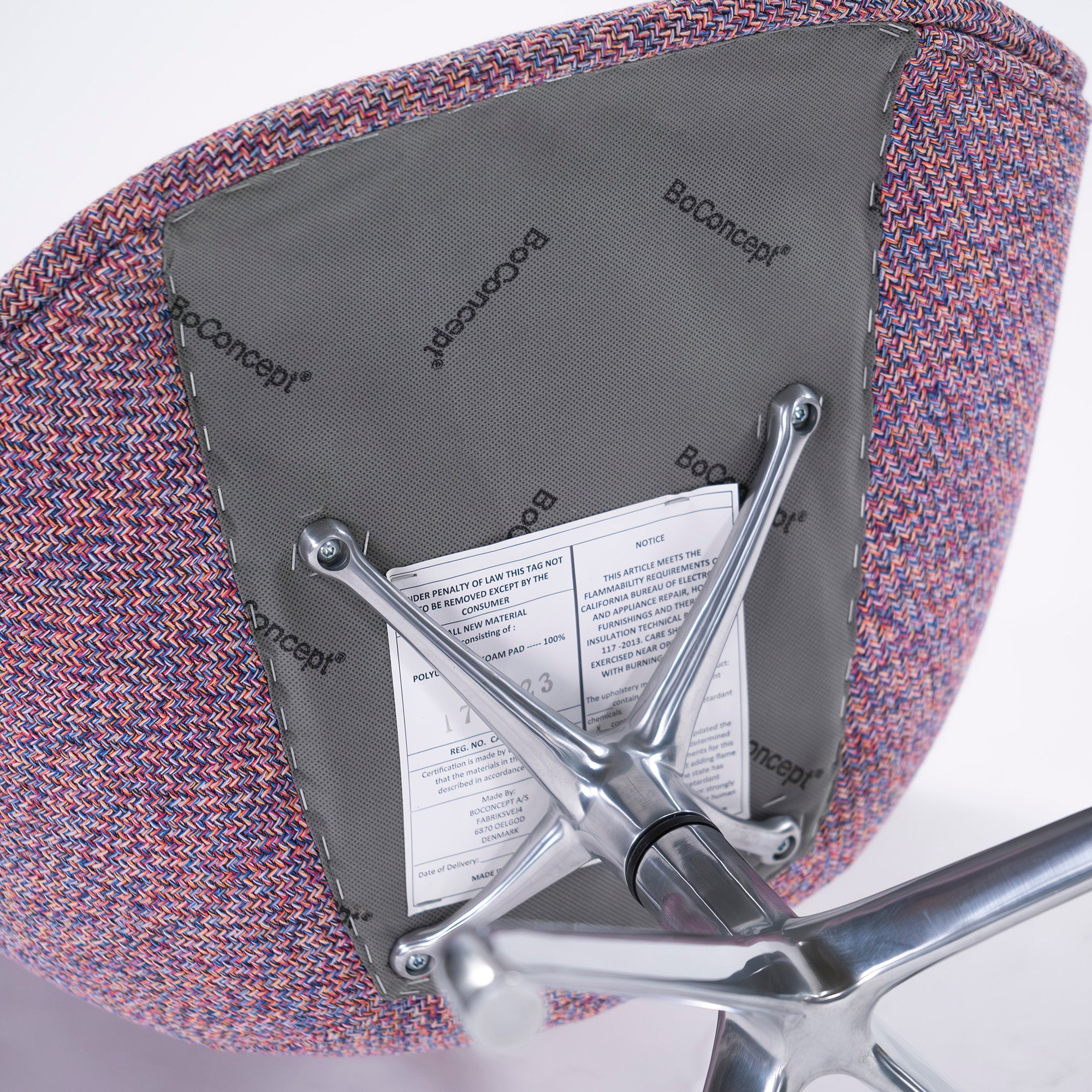 Dining chair BoConcept ADELAIDE Adelaide Armchair Swivel chair Rotating Nordic modern Minimal