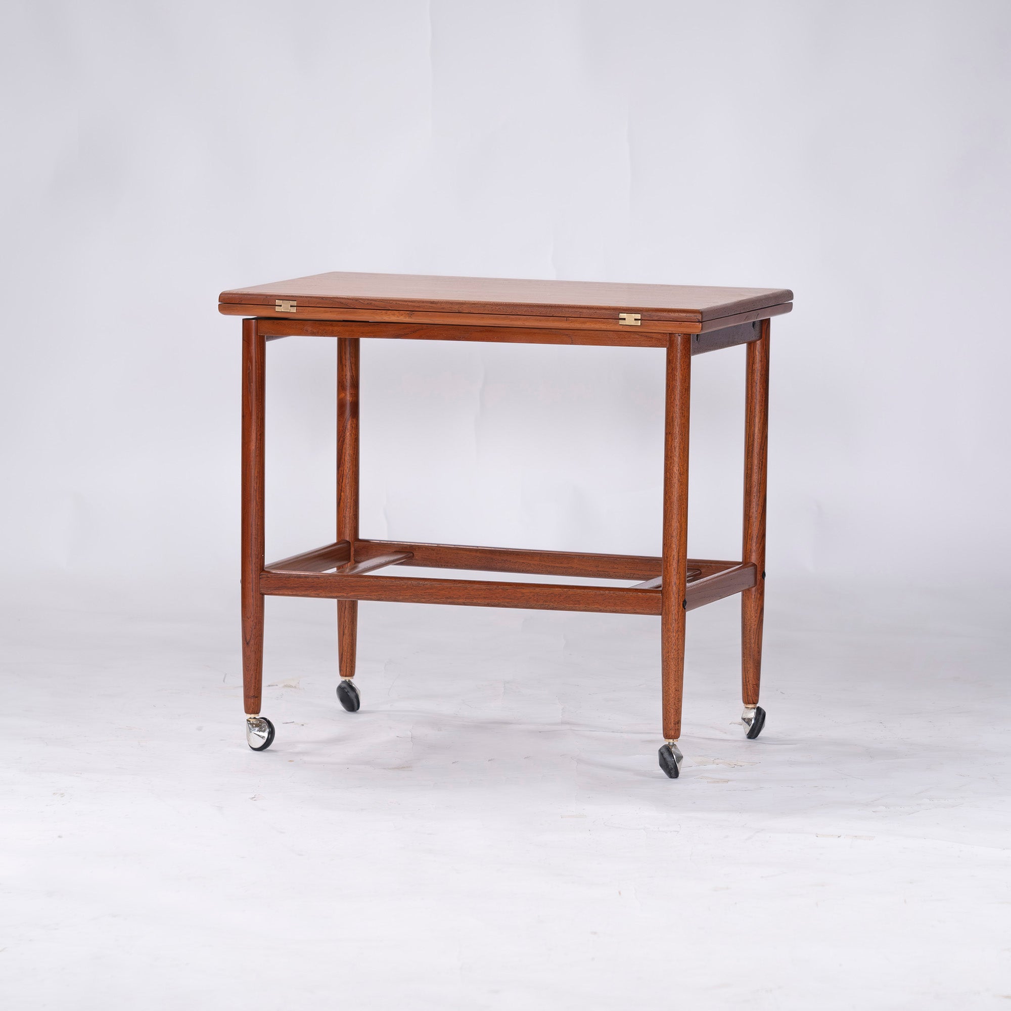 Side table, Nordic vintage, Danish, trolley table, teak, butterfly table, extension table, extendable top