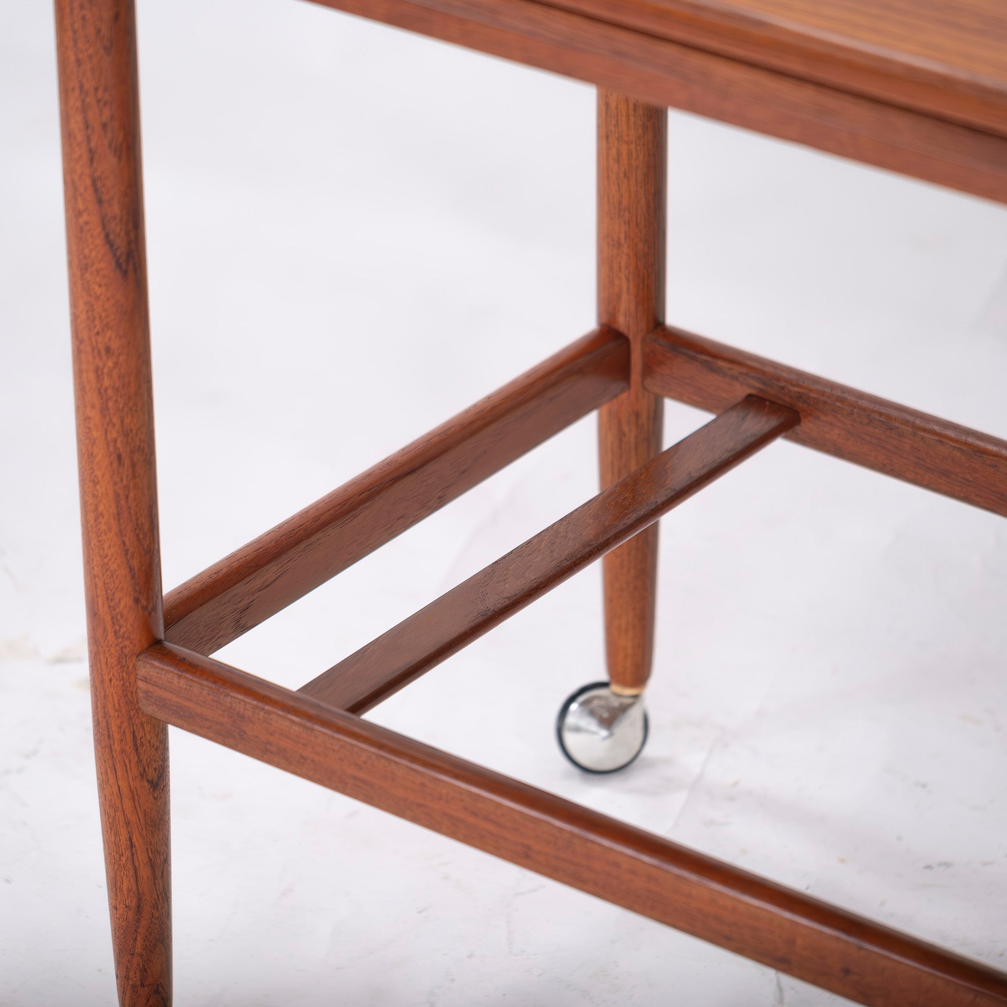 Side table, Nordic vintage, Danish, trolley table, teak, butterfly table, extension table, extendable top