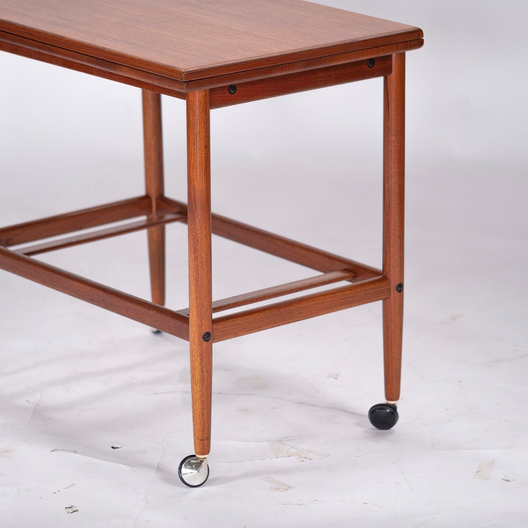 Side table, Nordic vintage, Danish, trolley table, teak, butterfly table, extension table, extendable top