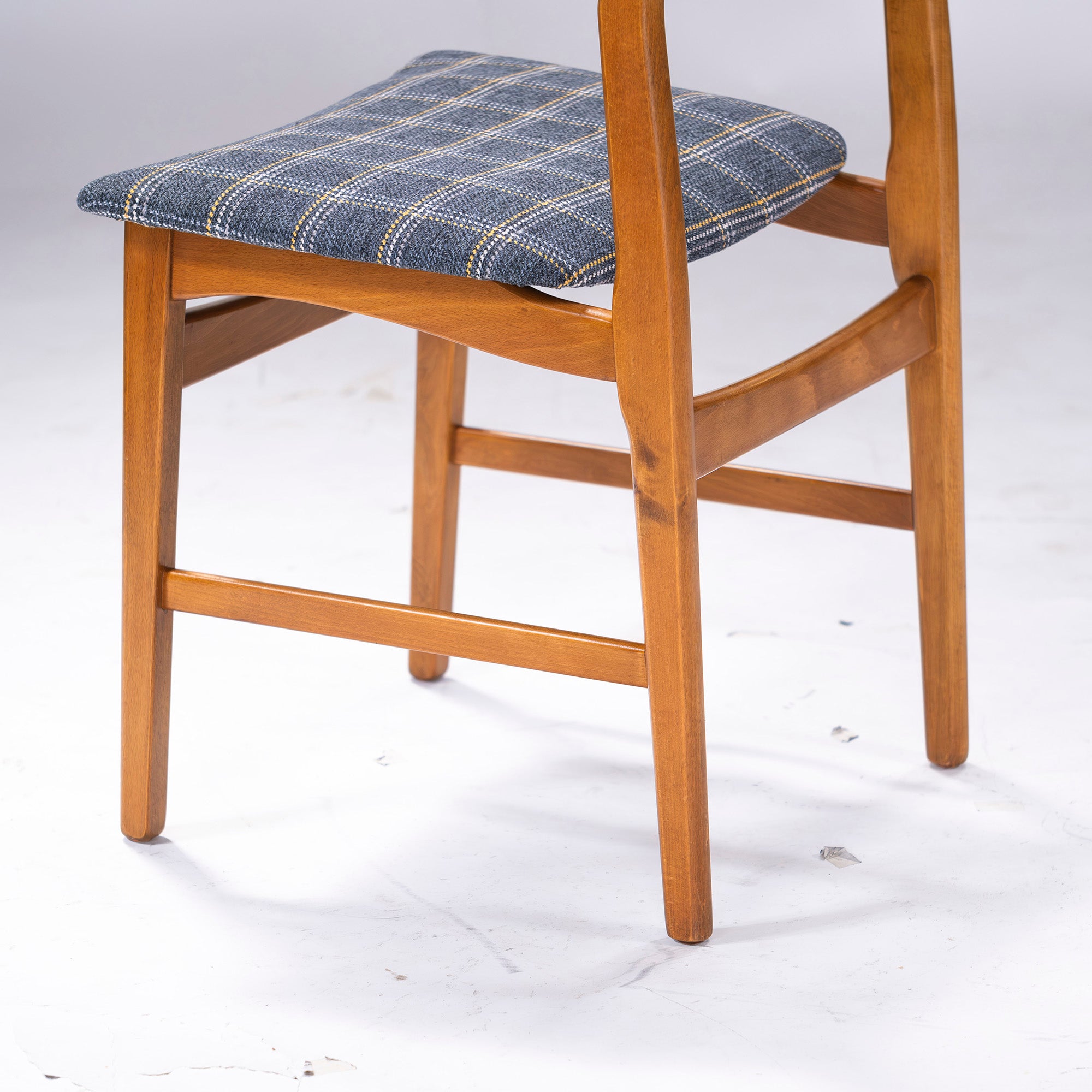 Dining chair, Nordic vintage, teak wood x beech wood (1), 1960s, mid-century modern, natural, retro, vintage