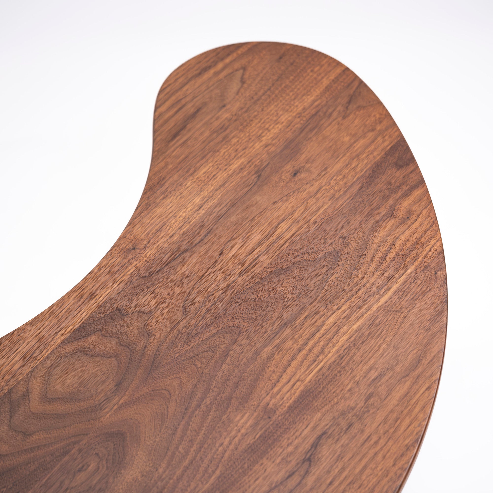 Center table Kashiwa Mokko CIVIL Living table CT66LK Bean top Walnut x oak Bean-shaped top Solid wood