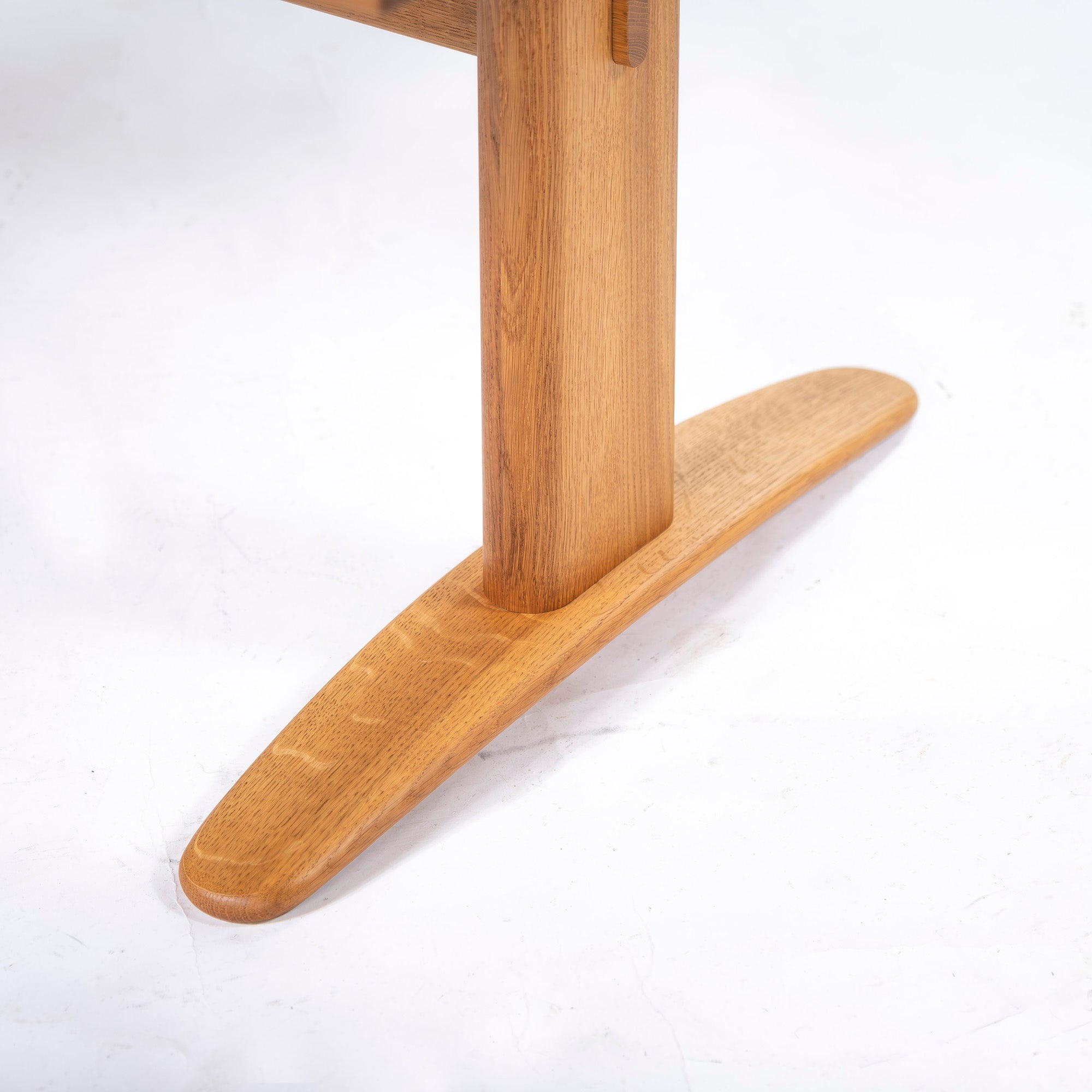 Dining table Hida Sangyo Woodpecker Words of the Forest SN384 Living room table w160 One-sided R-shaped tabletop Oak wood Oil finish Japanese modern