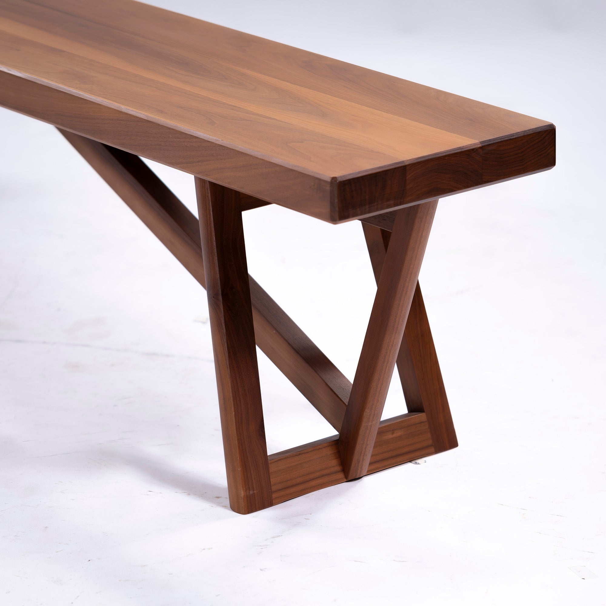 Dining bench Karimoku CW8076 Walnut w180 Natural modern Japanese modern Outdoor style Dining chair