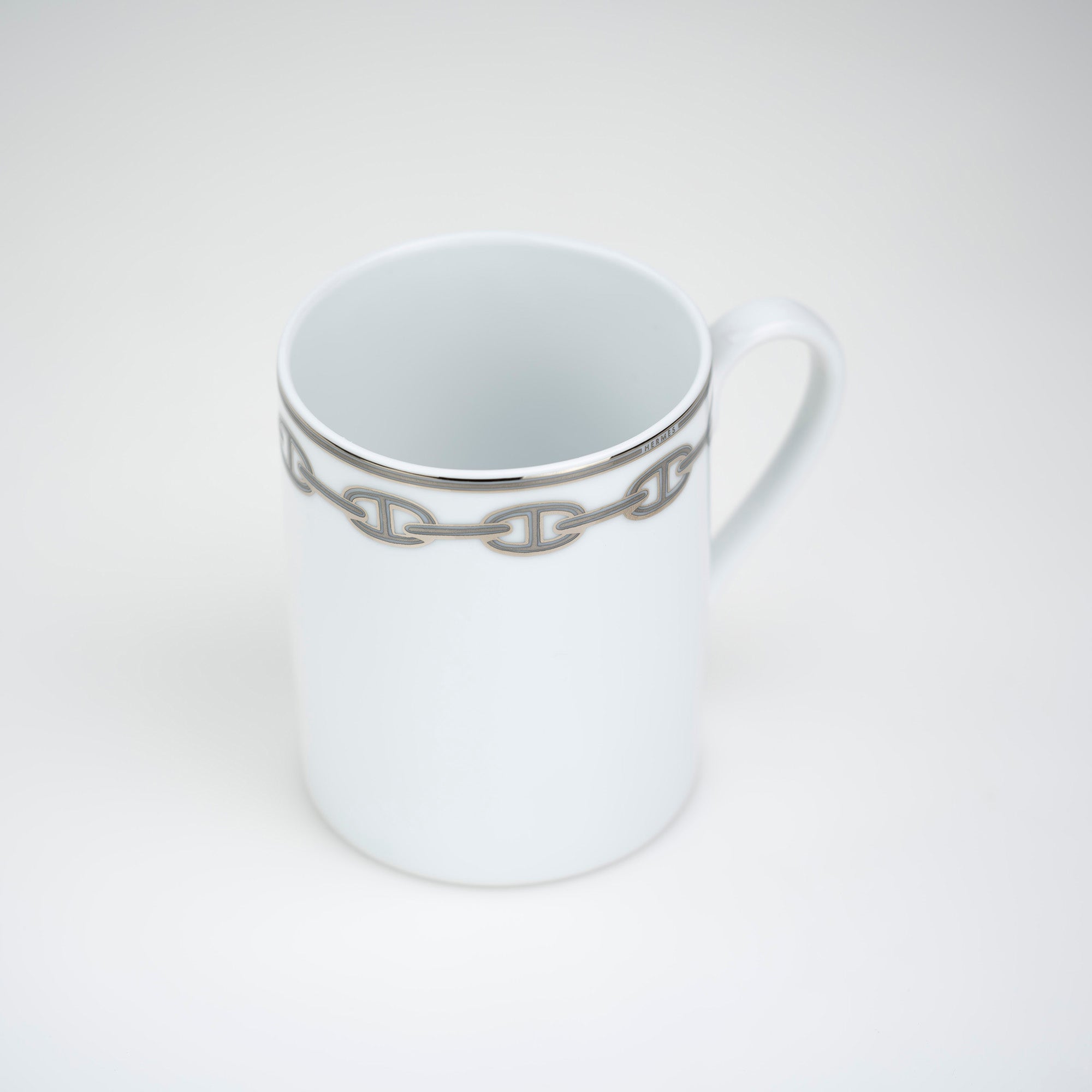 HERMES Chaine d'ancre platinum mug in good condition
