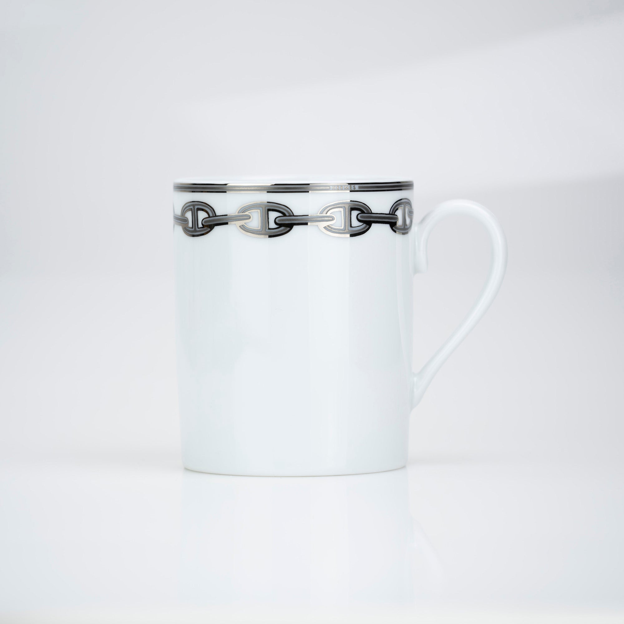 HERMES Chaine d'ancre platinum mug in good condition
