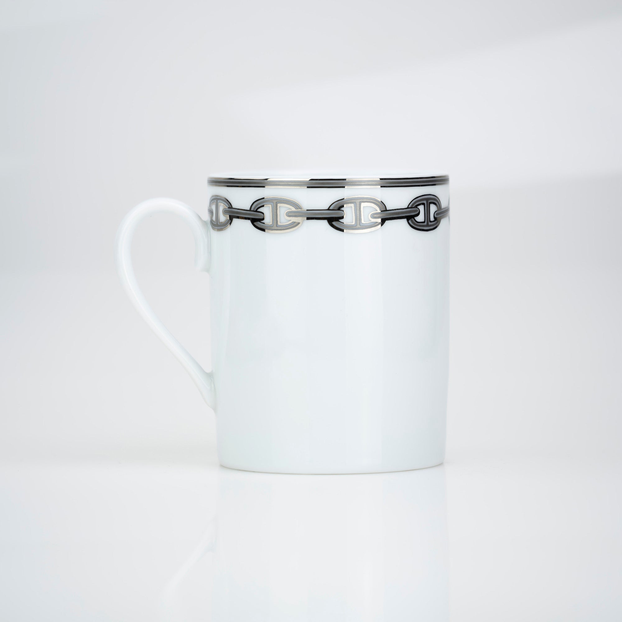 HERMES Chaine d'ancre platinum mug in good condition