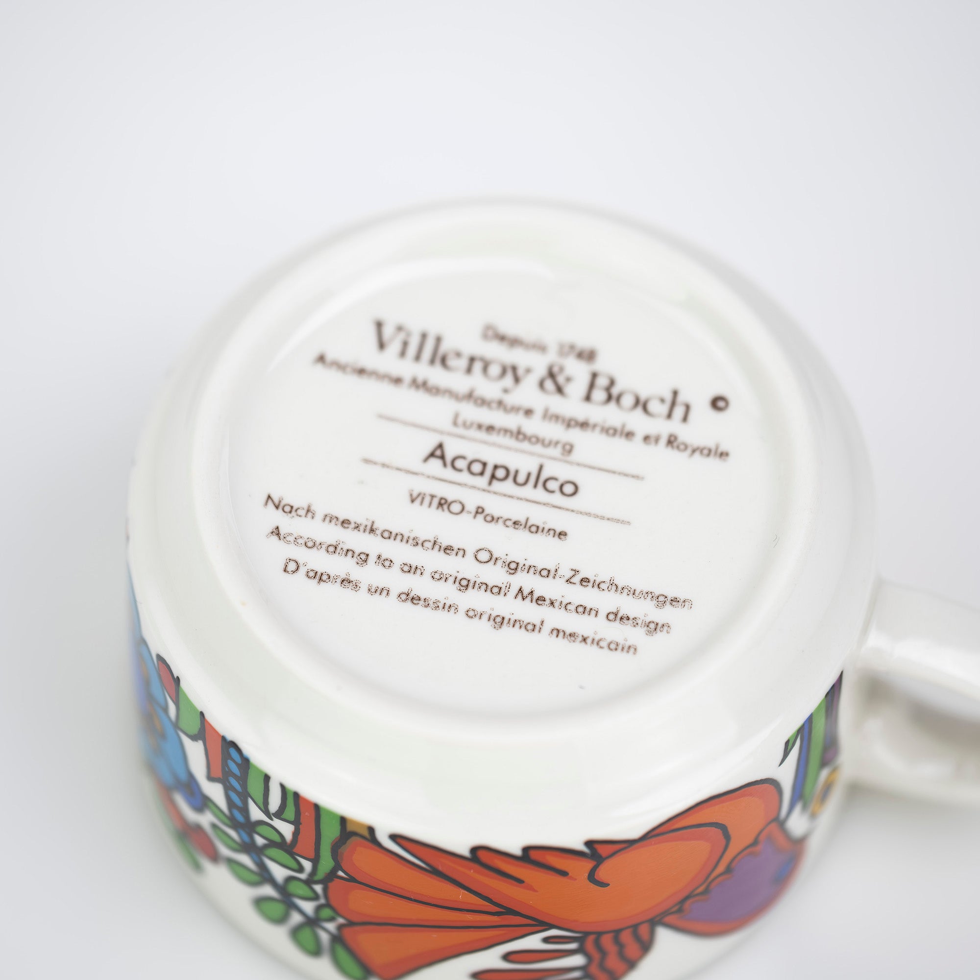 ビレロイ&ボッホ アカプルコ Villeroy&Boch Acapulco エスプレッソカップ&ソーサー ヴィンテージ