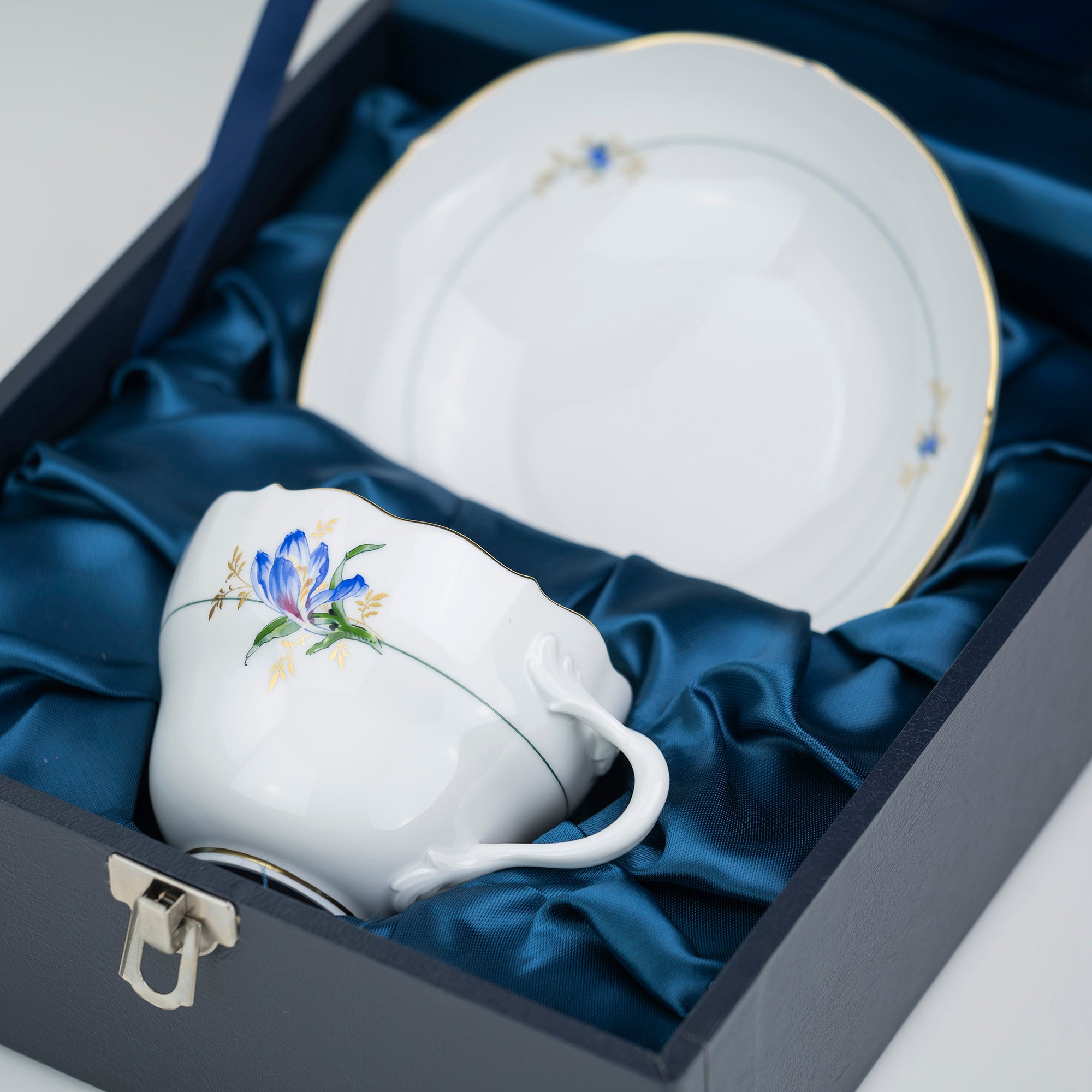 マイセン MEISSEN ベーシックフラワー 一つ花 クロッカス 金彩 カップ&ソーサー(2)