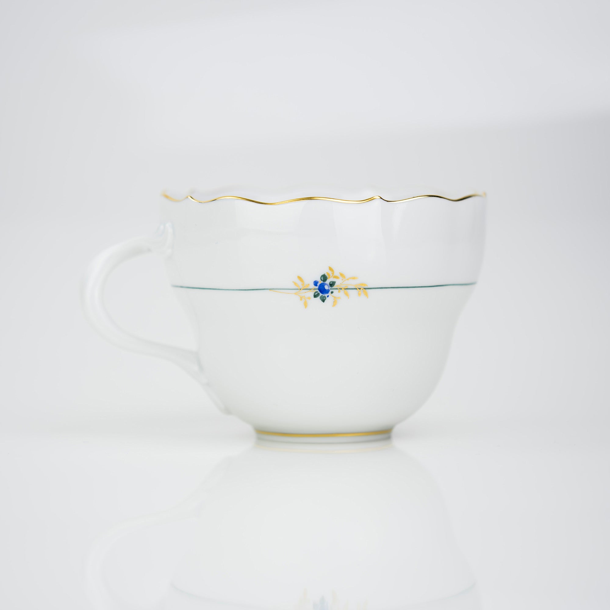 マイセン MEISSEN ベーシックフラワー 一つ花 クロッカス 金彩 カップ&ソーサー(2)