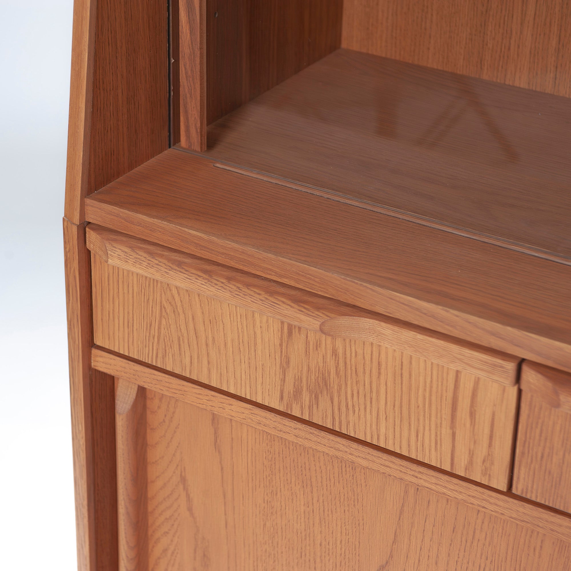 Cabinet Unico TOVE Cupboard Oak wood W120 Nordic vintage style Kitchen storage Living room storage