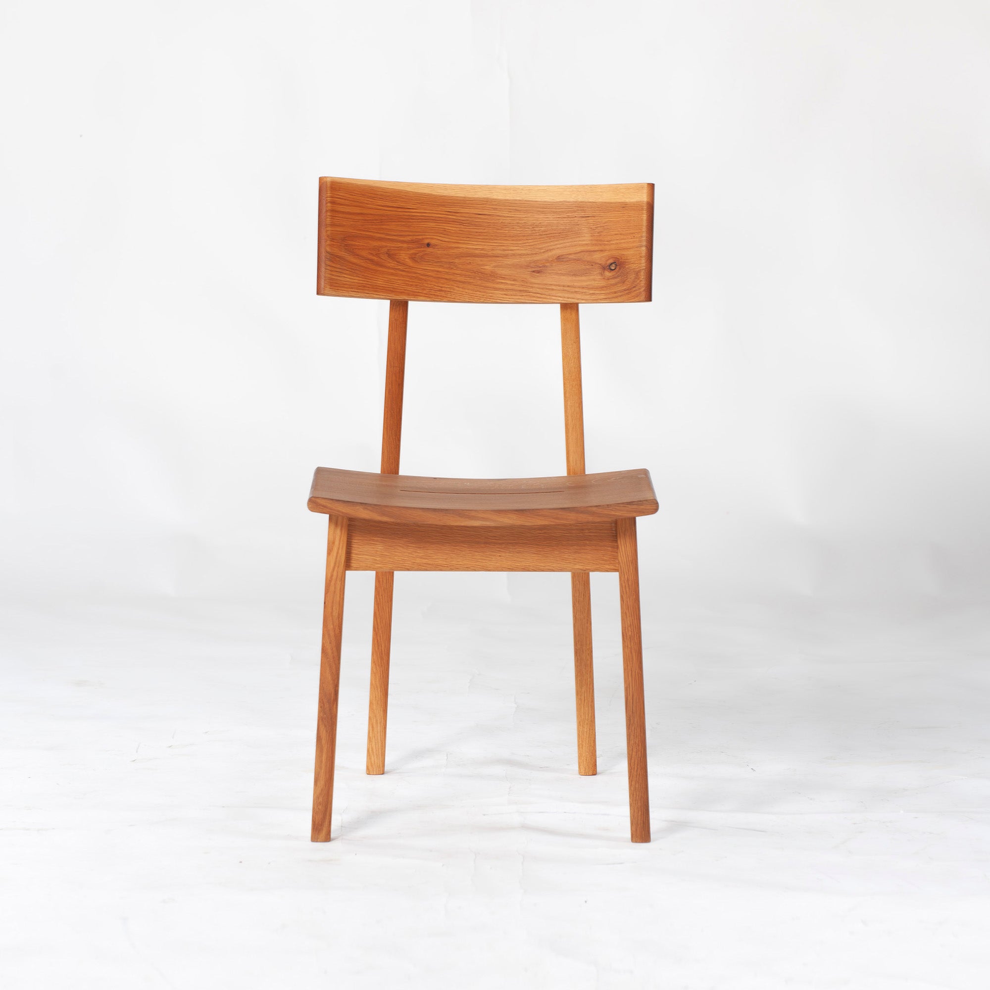 Dining chair Hida Sangyo Mori no Kotoba Wooden seat (1) White oak Solid wood Japanese modern Japanese style Woodpecker HIDA Toshimitsu Sasaki
