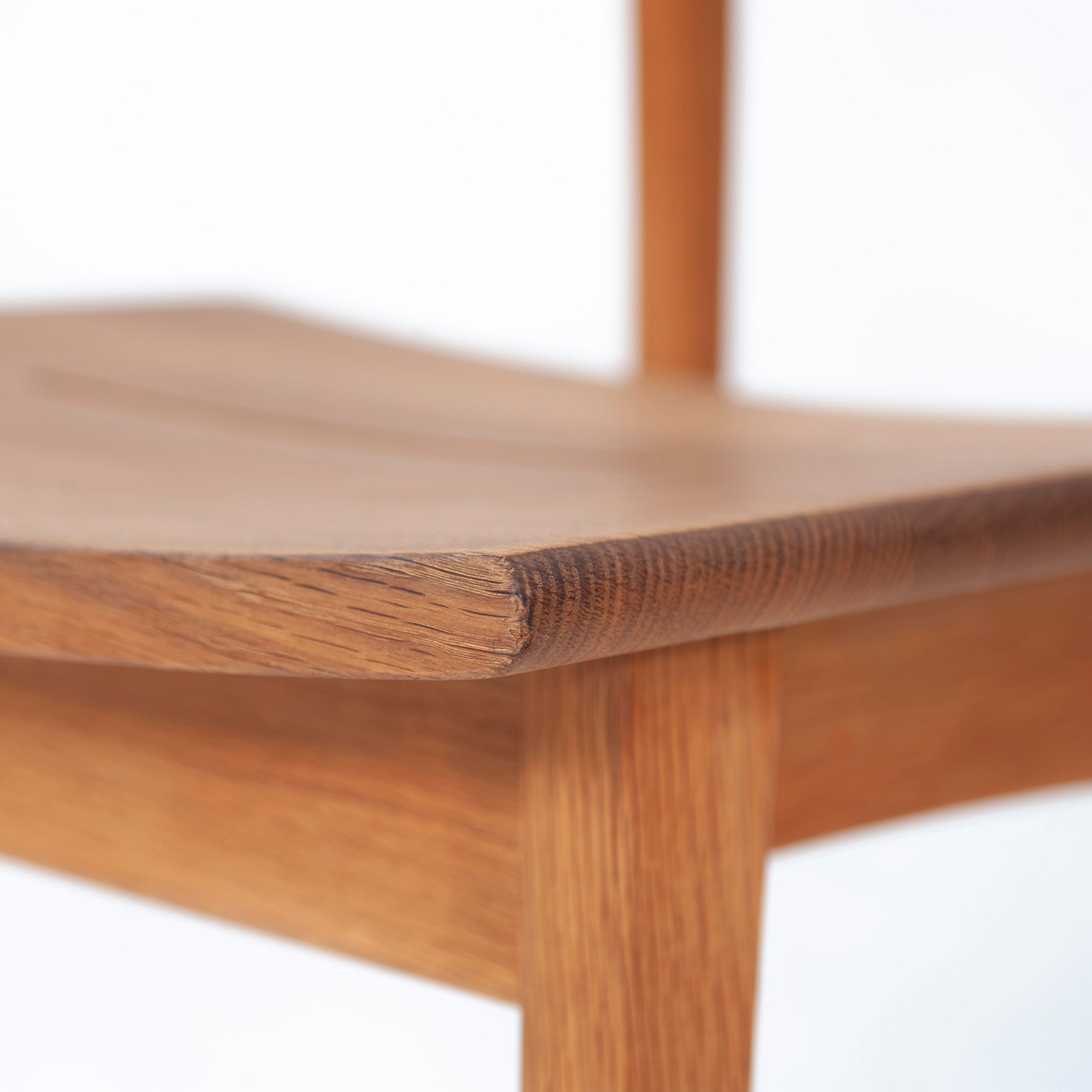 Dining chair Hida Sangyo Mori no Kotoba Wooden seat (1) White oak Solid wood Japanese modern Japanese style Woodpecker HIDA Toshimitsu Sasaki
