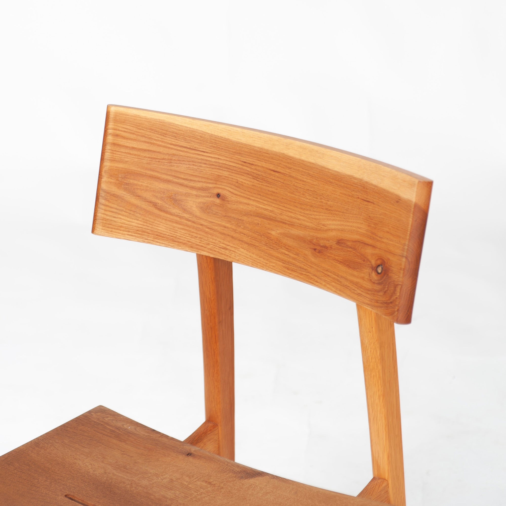 Dining chair Hida Sangyo Mori no Kotoba Wooden seat (1) White oak Solid wood Japanese modern Japanese style Woodpecker HIDA Toshimitsu Sasaki