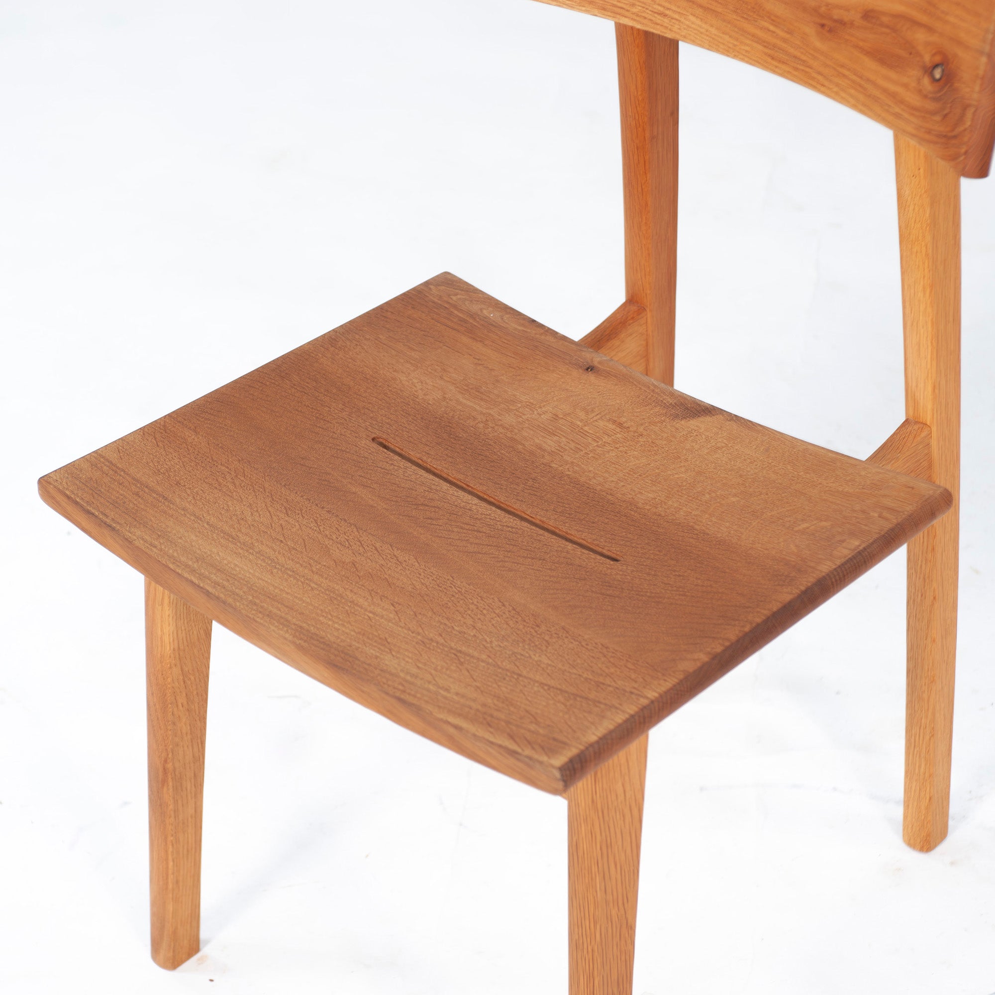 Dining chair Hida Sangyo Mori no Kotoba Wooden seat (1) White oak Solid wood Japanese modern Japanese style Woodpecker HIDA Toshimitsu Sasaki