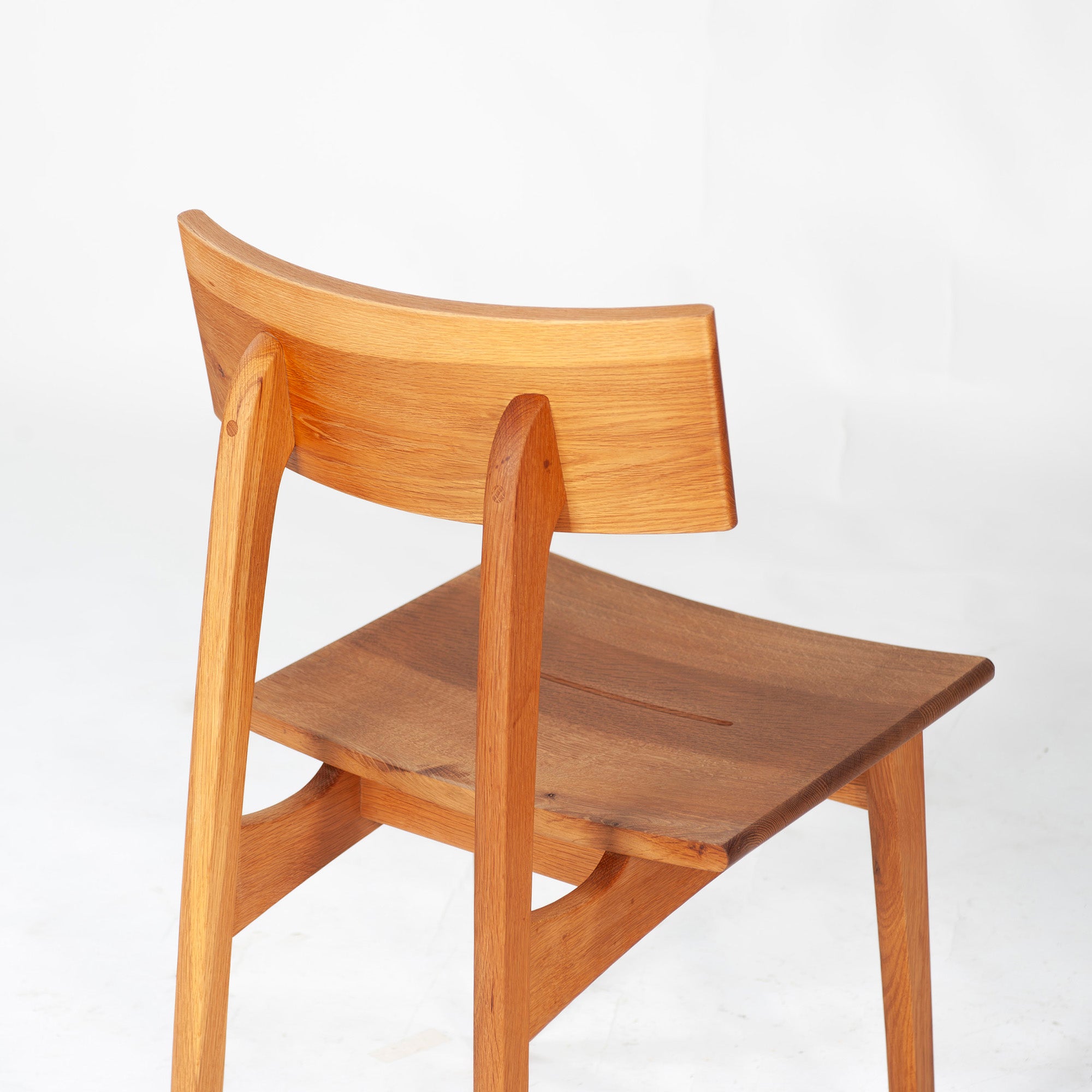 Dining chair Hida Sangyo Mori no Kotoba Wooden seat (1) White oak Solid wood Japanese modern Japanese style Woodpecker HIDA Toshimitsu Sasaki