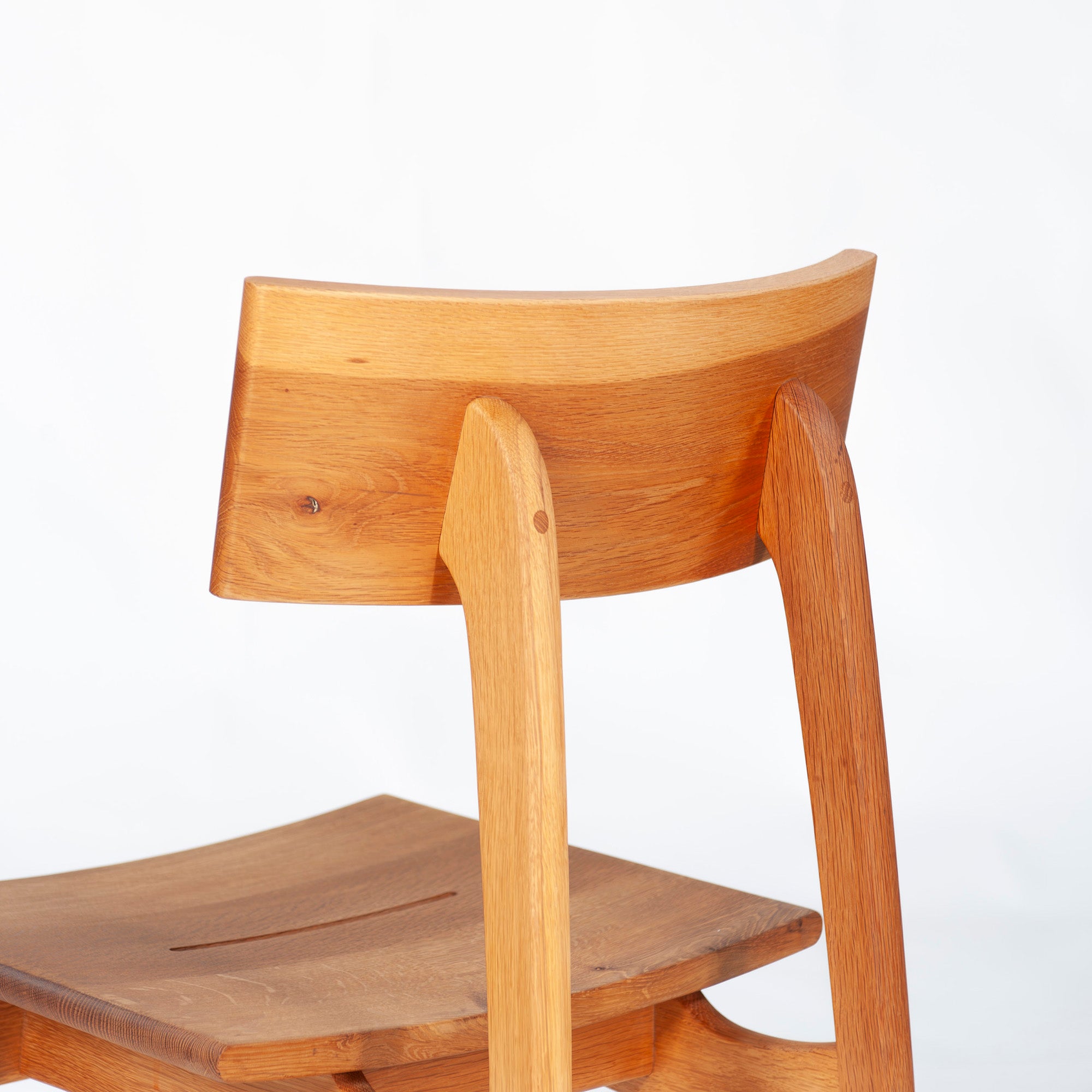 Dining chair Hida Sangyo Mori no Kotoba Wooden seat (1) White oak Solid wood Japanese modern Japanese style Woodpecker HIDA Toshimitsu Sasaki