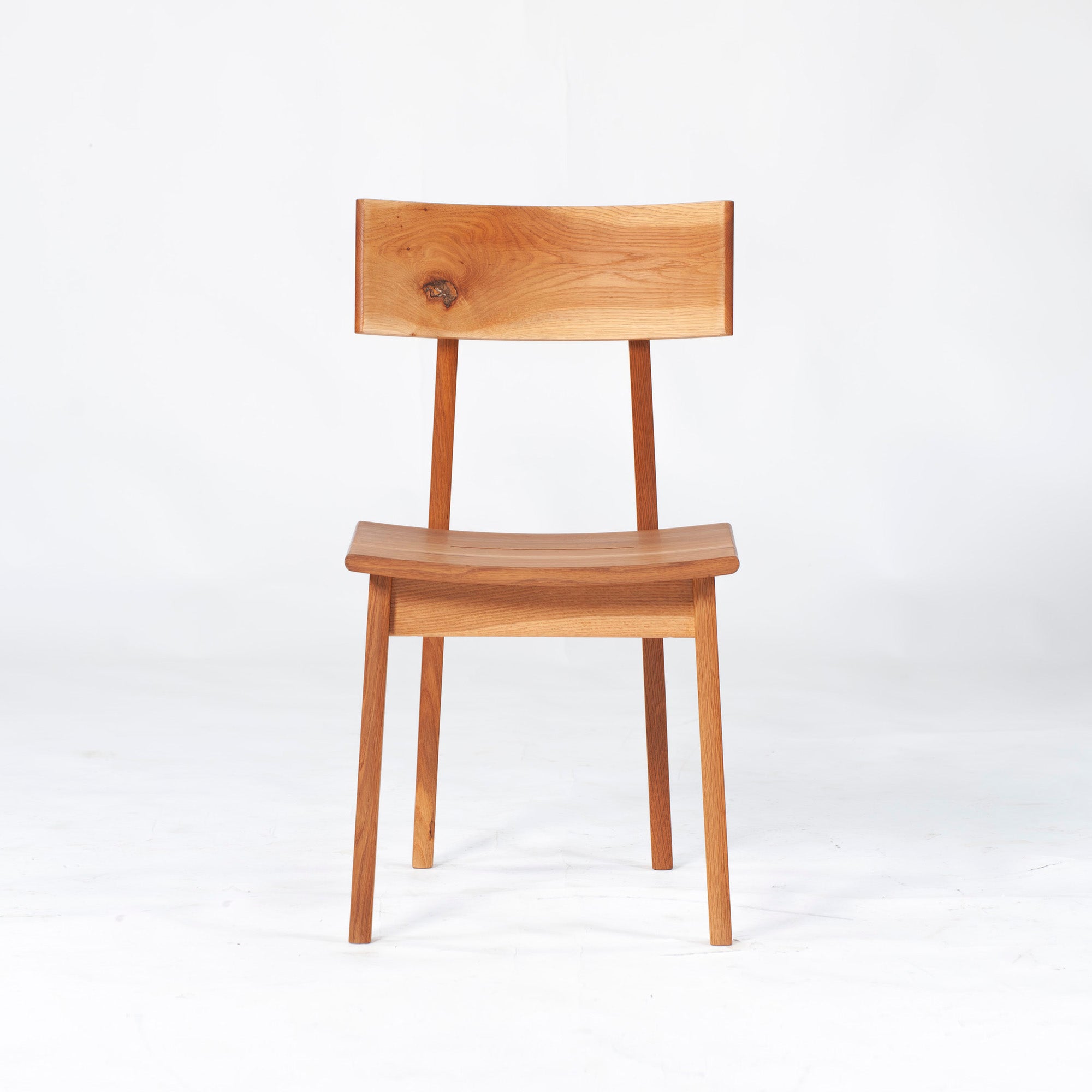 Dining chair Hida Sangyo Mori no Kotoba Wooden seat (2) White oak Solid wood Japanese modern Japanese style Woodpecker HIDA Toshimitsu Sasaki