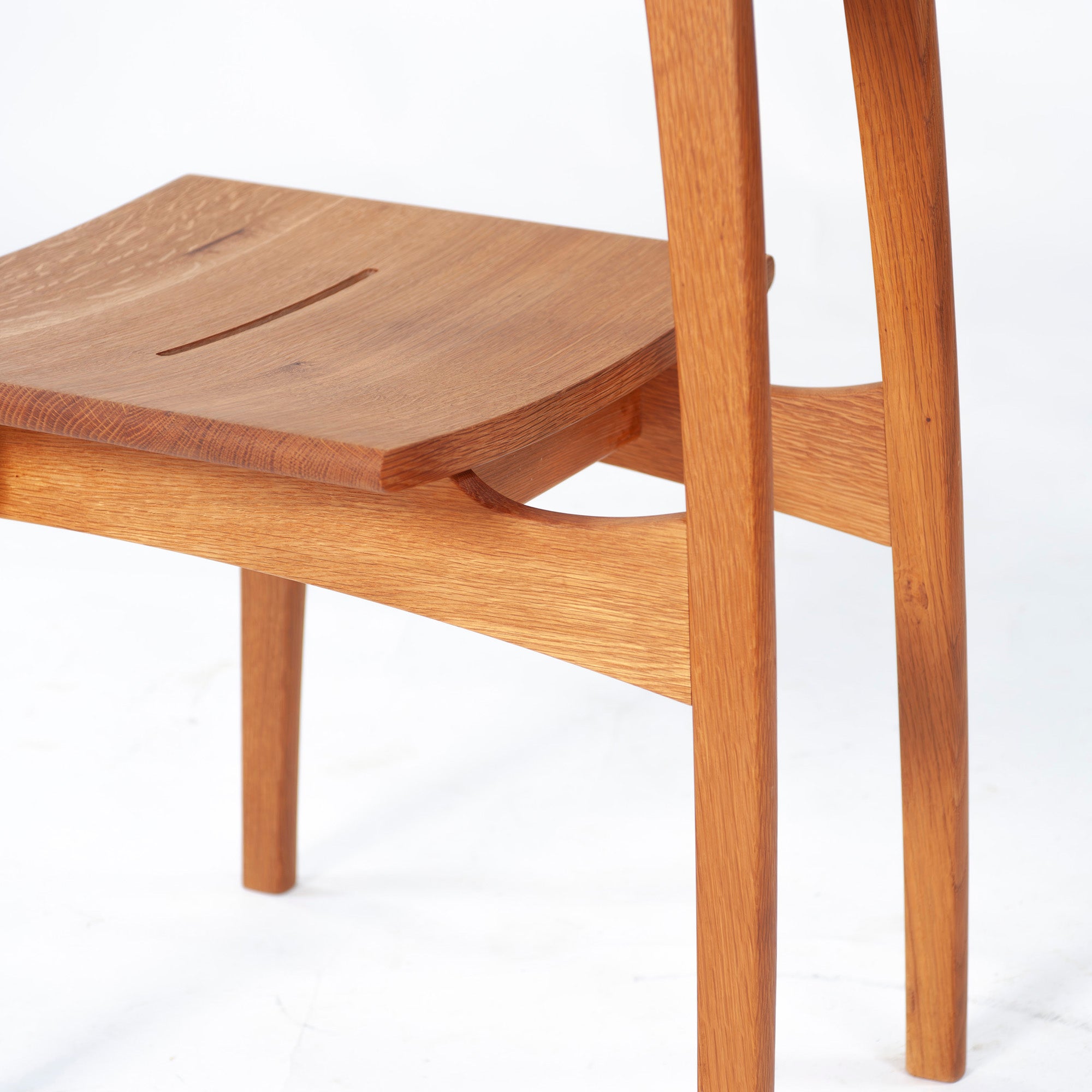 Dining chair Hida Sangyo Mori no Kotoba Wooden seat (2) White oak Solid wood Japanese modern Japanese style Woodpecker HIDA Toshimitsu Sasaki