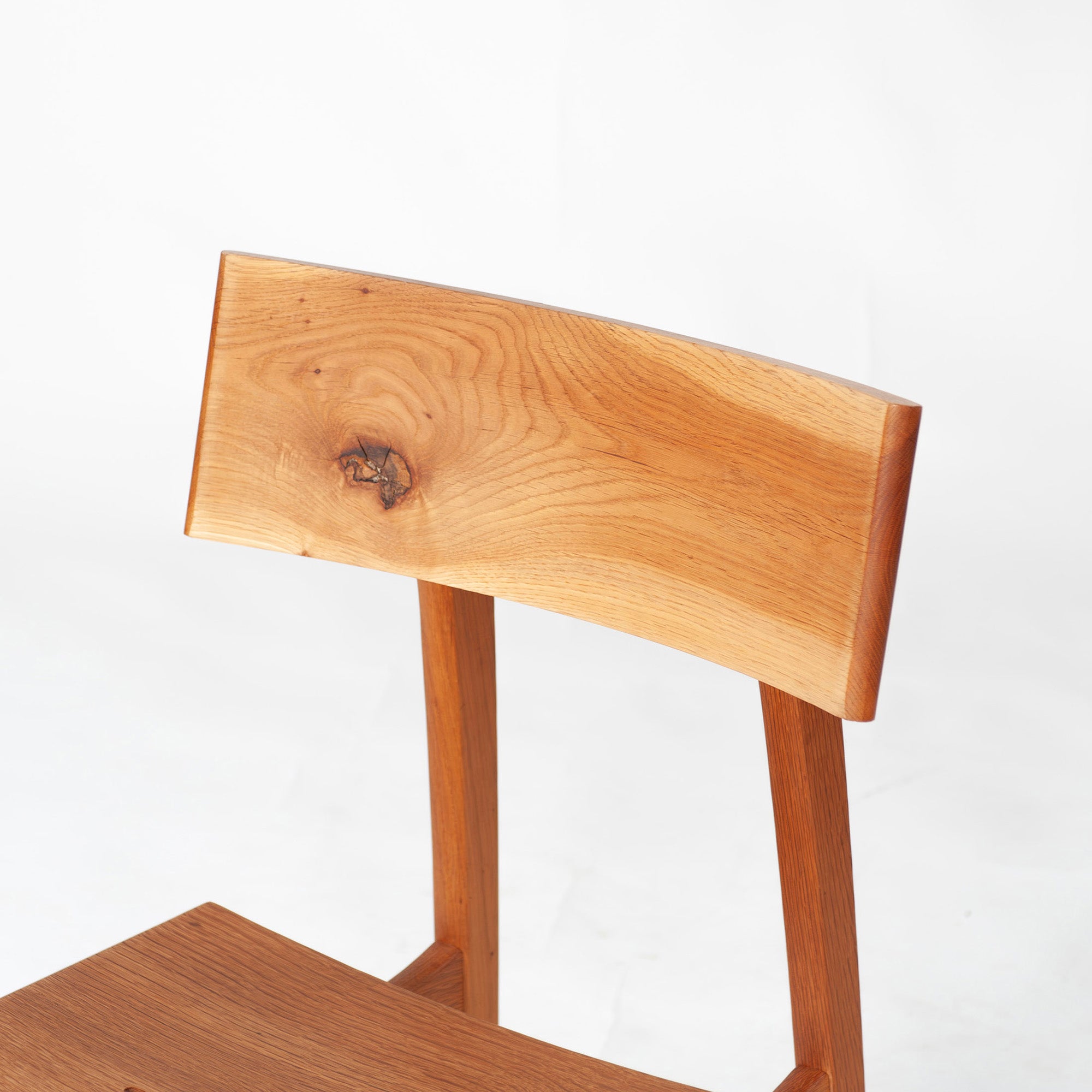 Dining chair Hida Sangyo Mori no Kotoba Wooden seat (2) White oak Solid wood Japanese modern Japanese style Woodpecker HIDA Toshimitsu Sasaki