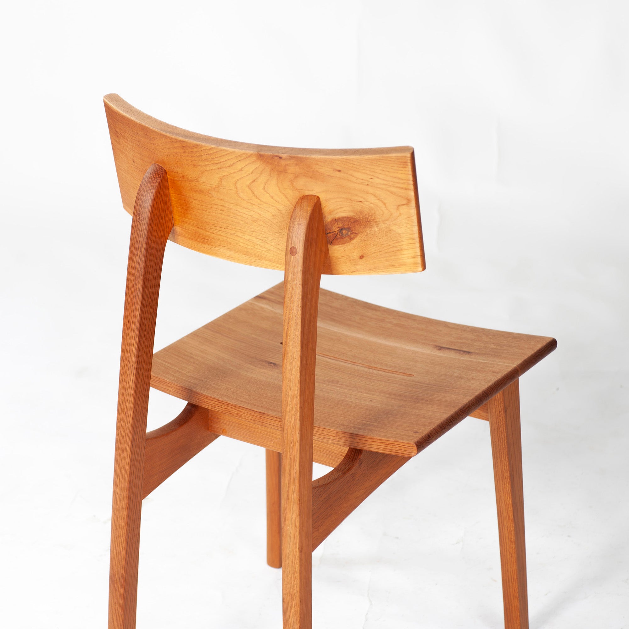 Dining chair Hida Sangyo Mori no Kotoba Wooden seat (2) White oak Solid wood Japanese modern Japanese style Woodpecker HIDA Toshimitsu Sasaki