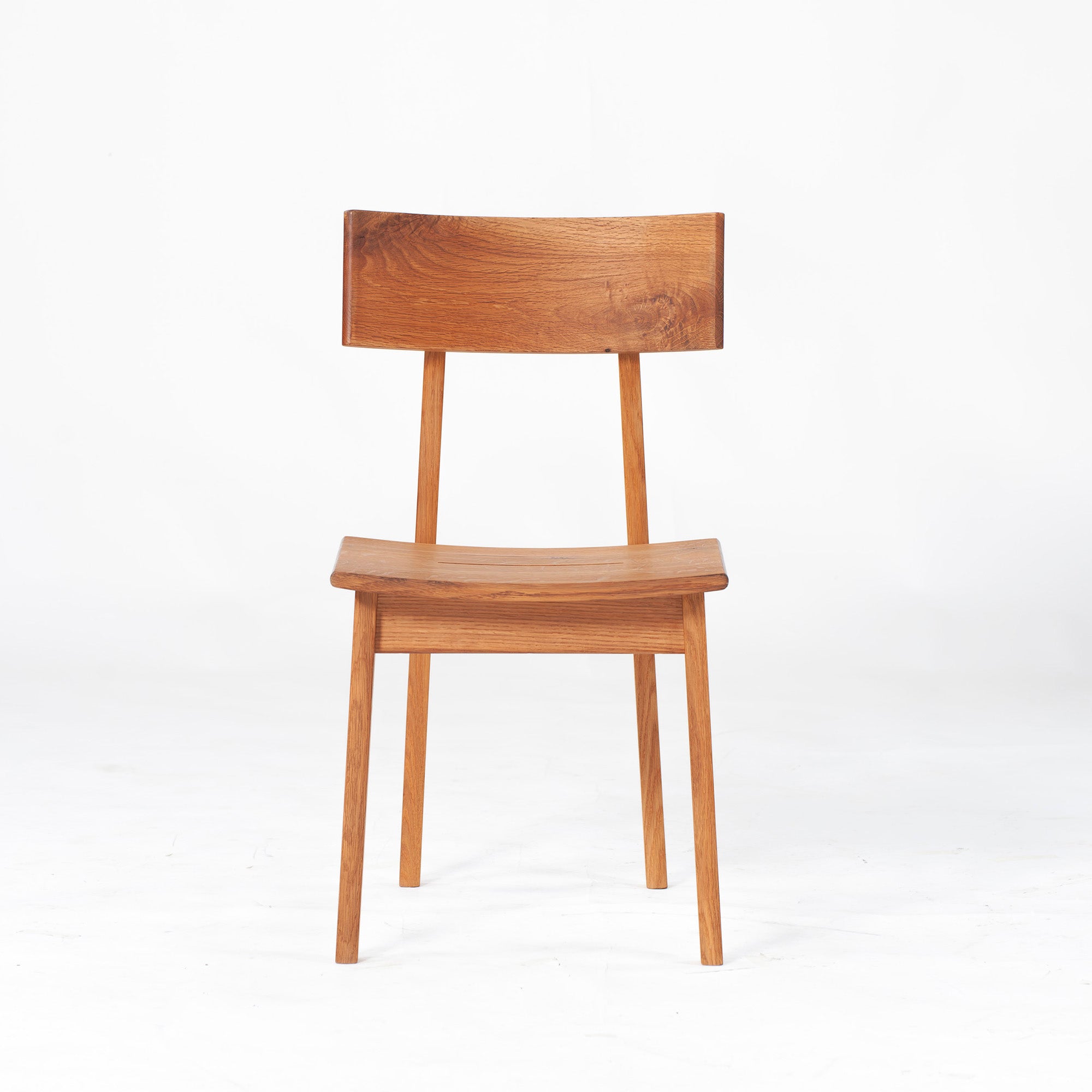 Dining chair Hida Sangyo Mori no Kotoba Wooden seat (3) White oak Solid wood Japanese modern Japanese style Woodpecker HIDA Toshimitsu Sasaki