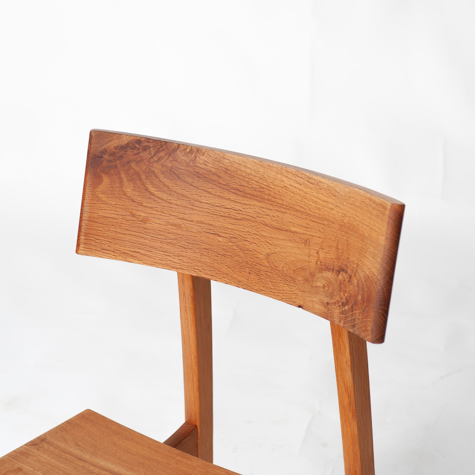Dining chair Hida Sangyo Mori no Kotoba Wooden seat (3) White oak Solid wood Japanese modern Japanese style Woodpecker HIDA Toshimitsu Sasaki