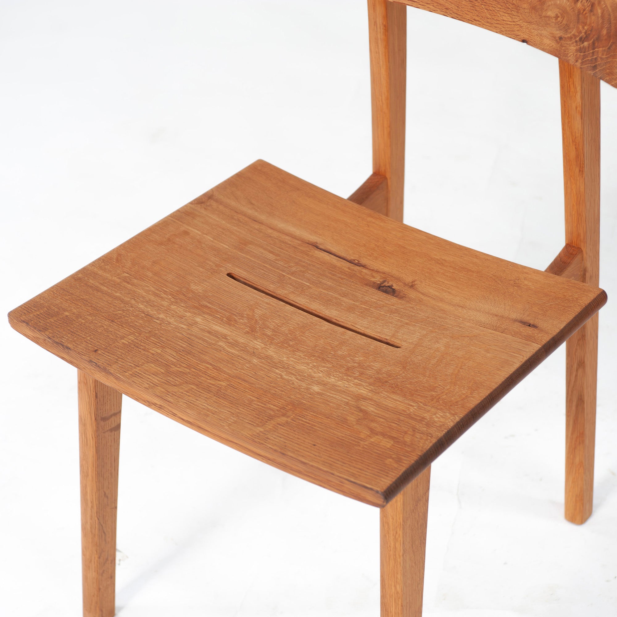 Dining chair Hida Sangyo Mori no Kotoba Wooden seat (3) White oak Solid wood Japanese modern Japanese style Woodpecker HIDA Toshimitsu Sasaki
