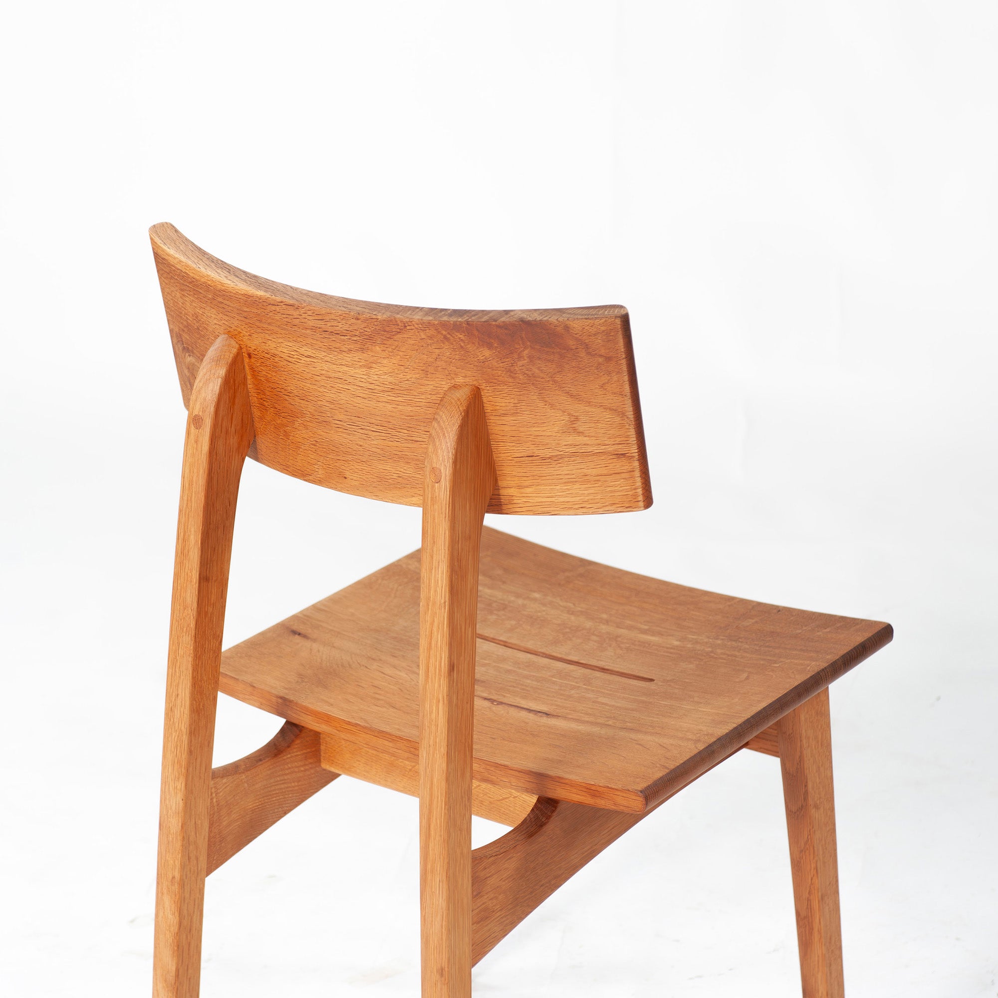 Dining chair Hida Sangyo Mori no Kotoba Wooden seat (3) White oak Solid wood Japanese modern Japanese style Woodpecker HIDA Toshimitsu Sasaki