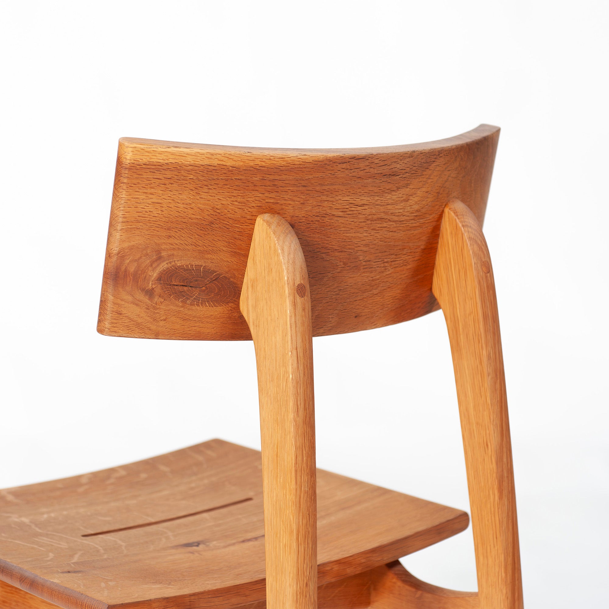Dining chair Hida Sangyo Mori no Kotoba Wooden seat (3) White oak Solid wood Japanese modern Japanese style Woodpecker HIDA Toshimitsu Sasaki