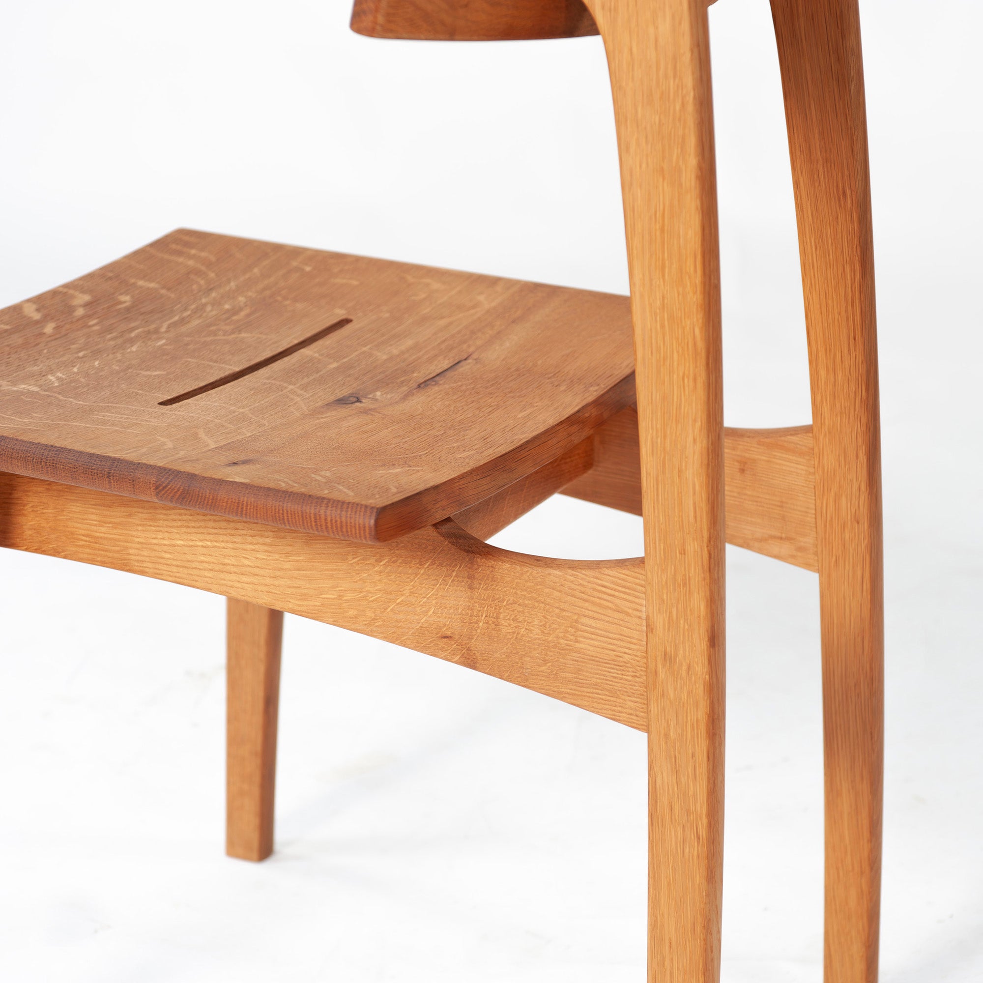Dining chair Hida Sangyo Mori no Kotoba Wooden seat (3) White oak Solid wood Japanese modern Japanese style Woodpecker HIDA Toshimitsu Sasaki
