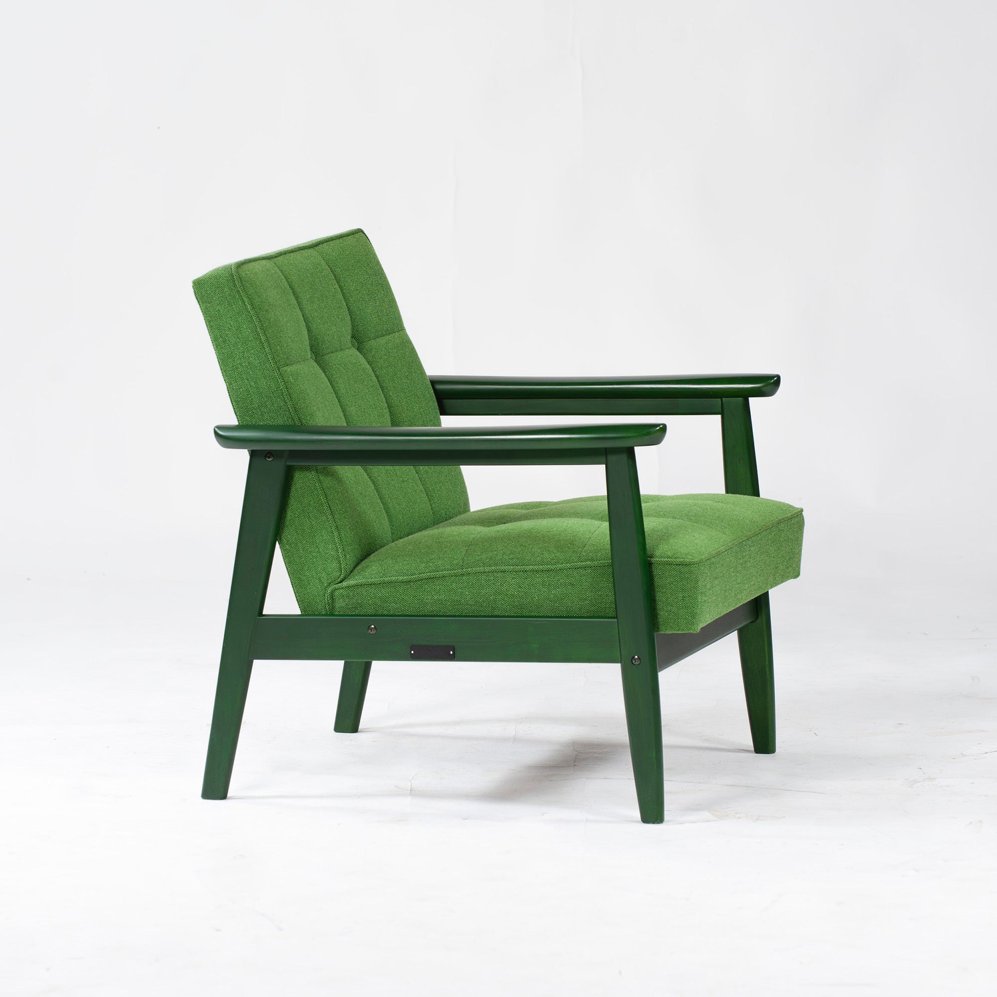 Sofa Karimoku 60 K Chair 1 Seater Green Green 1P Sofa Wood Frame Retro Scandinavian Mid-Century