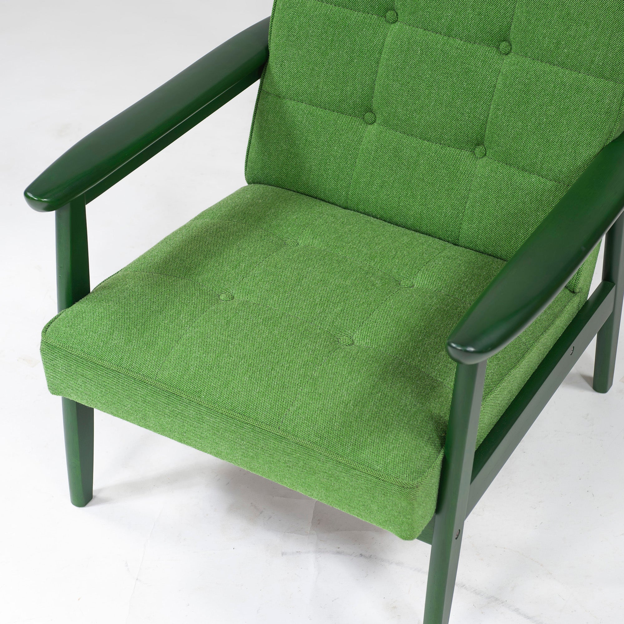Sofa Karimoku 60 K Chair 1 Seater Green Green 1P Sofa Wood Frame Retro Scandinavian Mid-Century