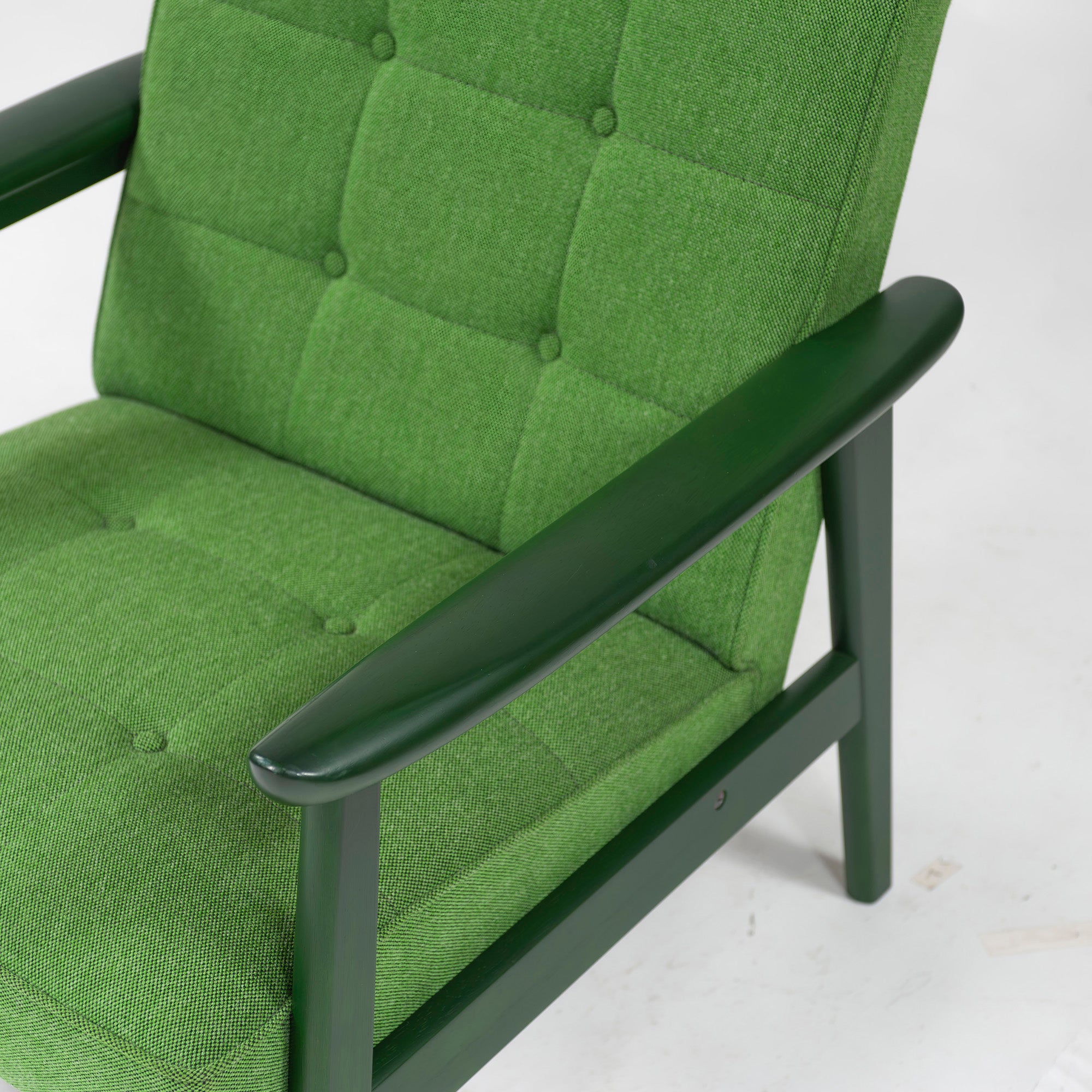 Sofa Karimoku 60 K Chair 1 Seater Green Green 1P Sofa Wood Frame Retro Scandinavian Mid-Century