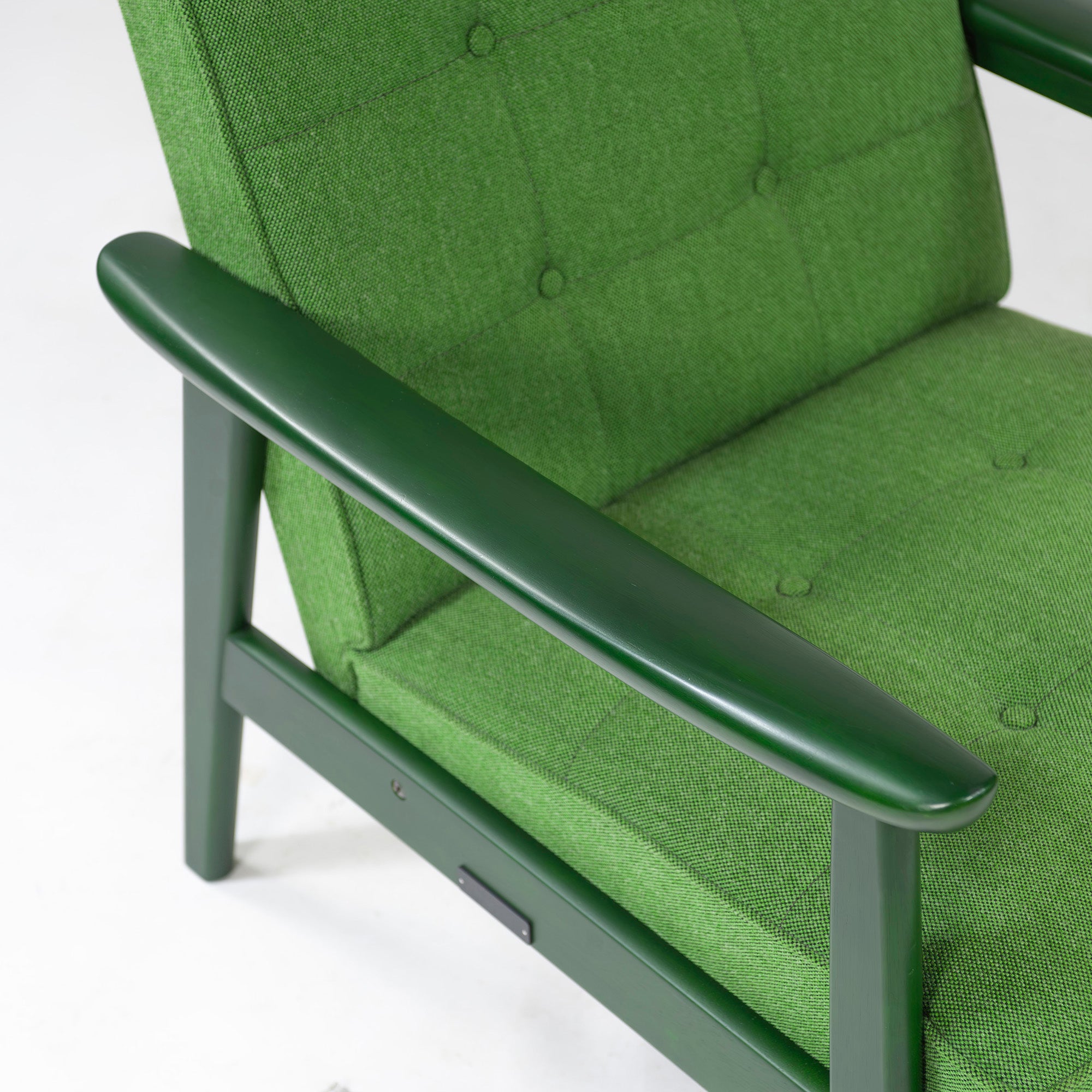 Sofa Karimoku 60 K Chair 1 Seater Green Green 1P Sofa Wood Frame Retro Scandinavian Mid-Century