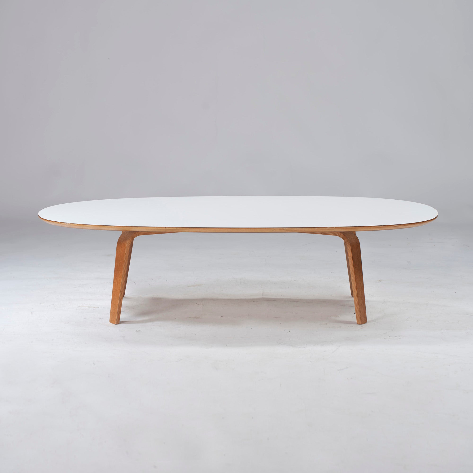 Center table MUJI Oval top Low table Melamine top Ash wood Natural modern Nordic modern IDEE