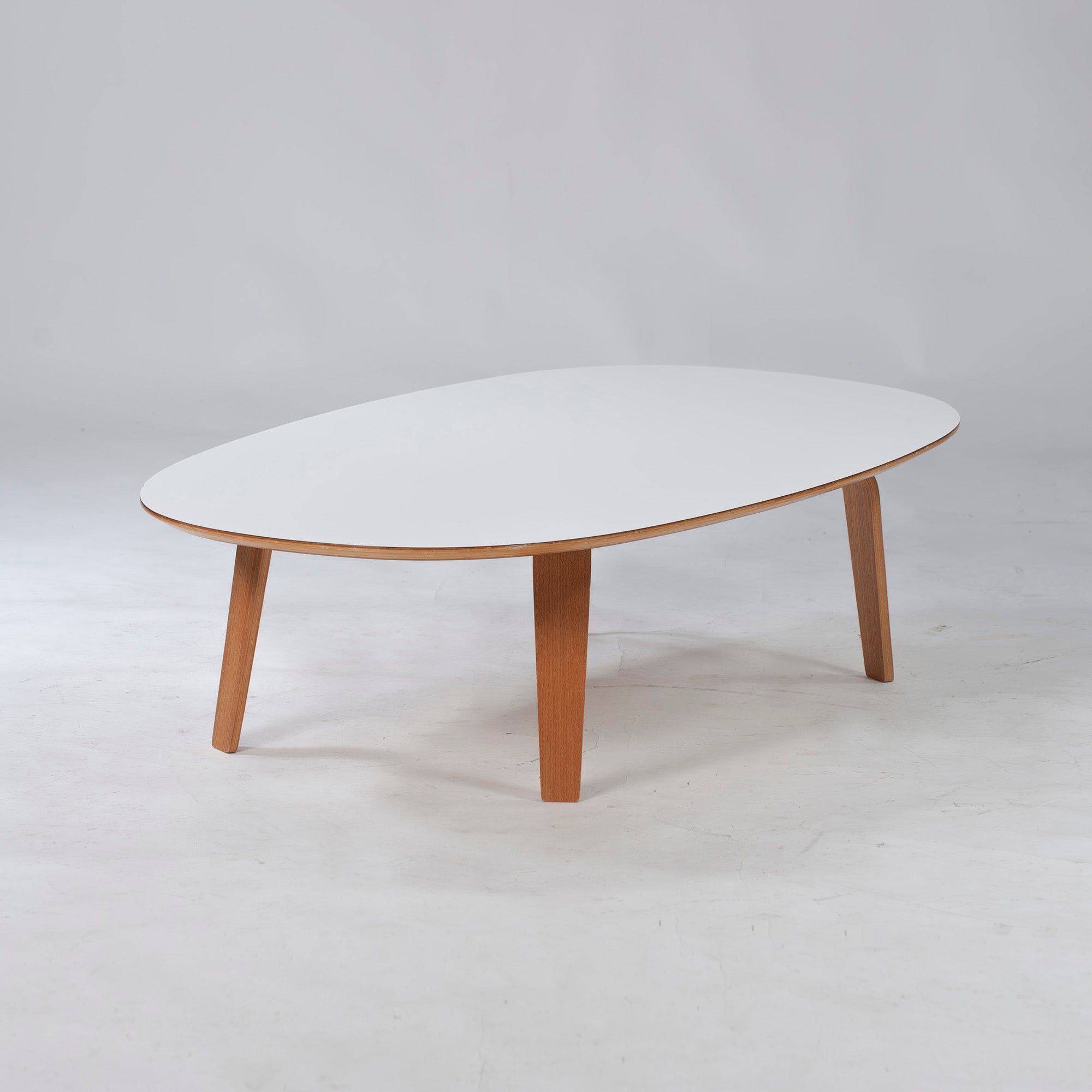Center table MUJI Oval top Low table Melamine top Ash wood Natural modern Nordic modern IDEE