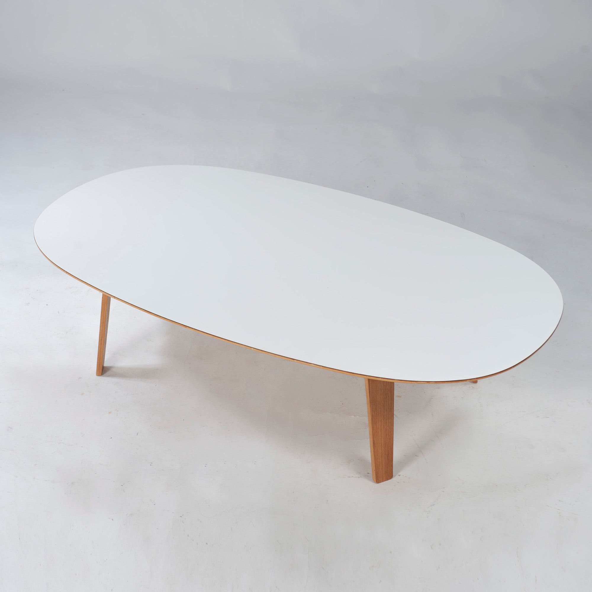 Center table MUJI Oval top Low table Melamine top Ash wood Natural modern Nordic modern IDEE