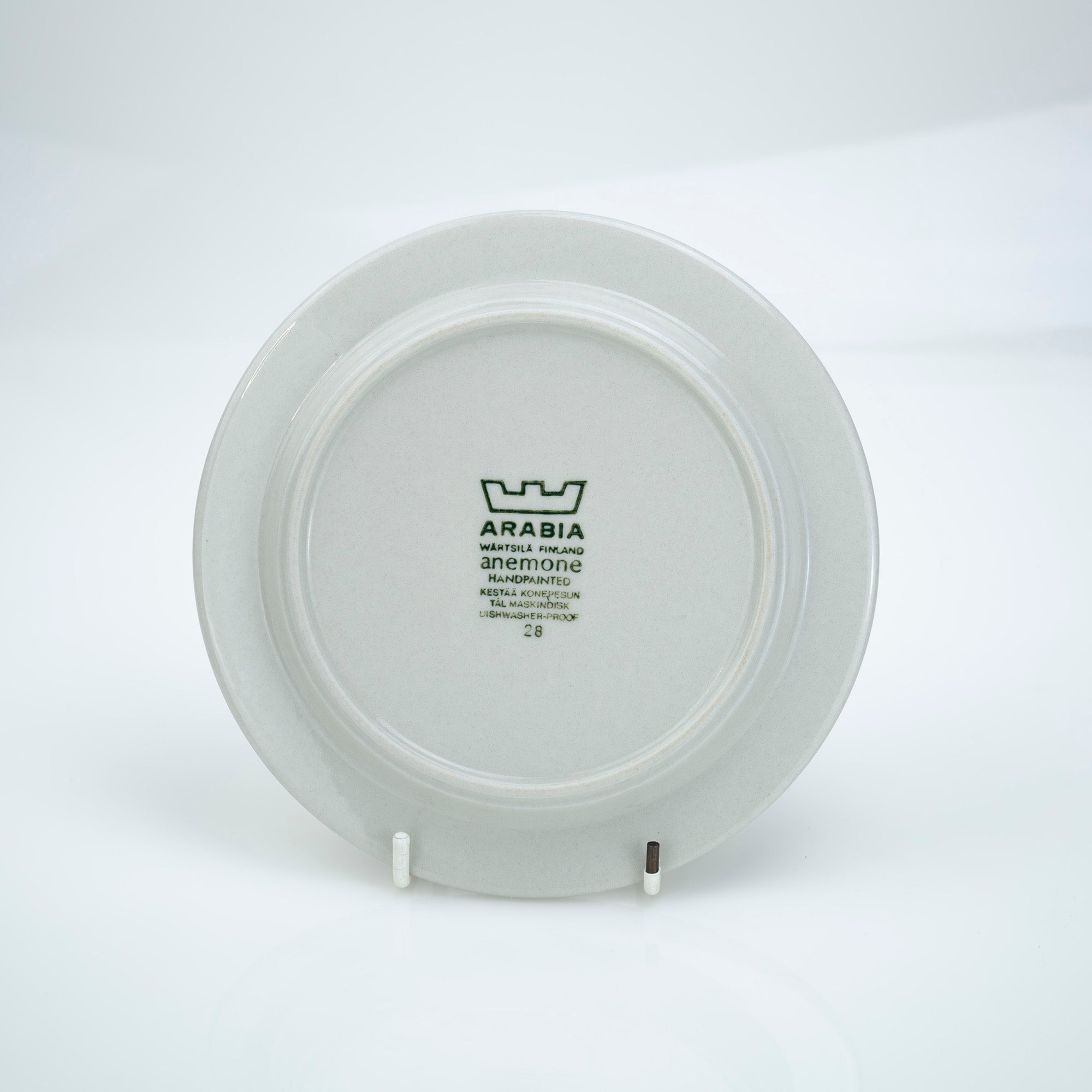 アラビア アネモネ ARABIA anemone 16cmプレート2枚組 ウラ・プロコッペ 北欧ヴィンテージ (1)