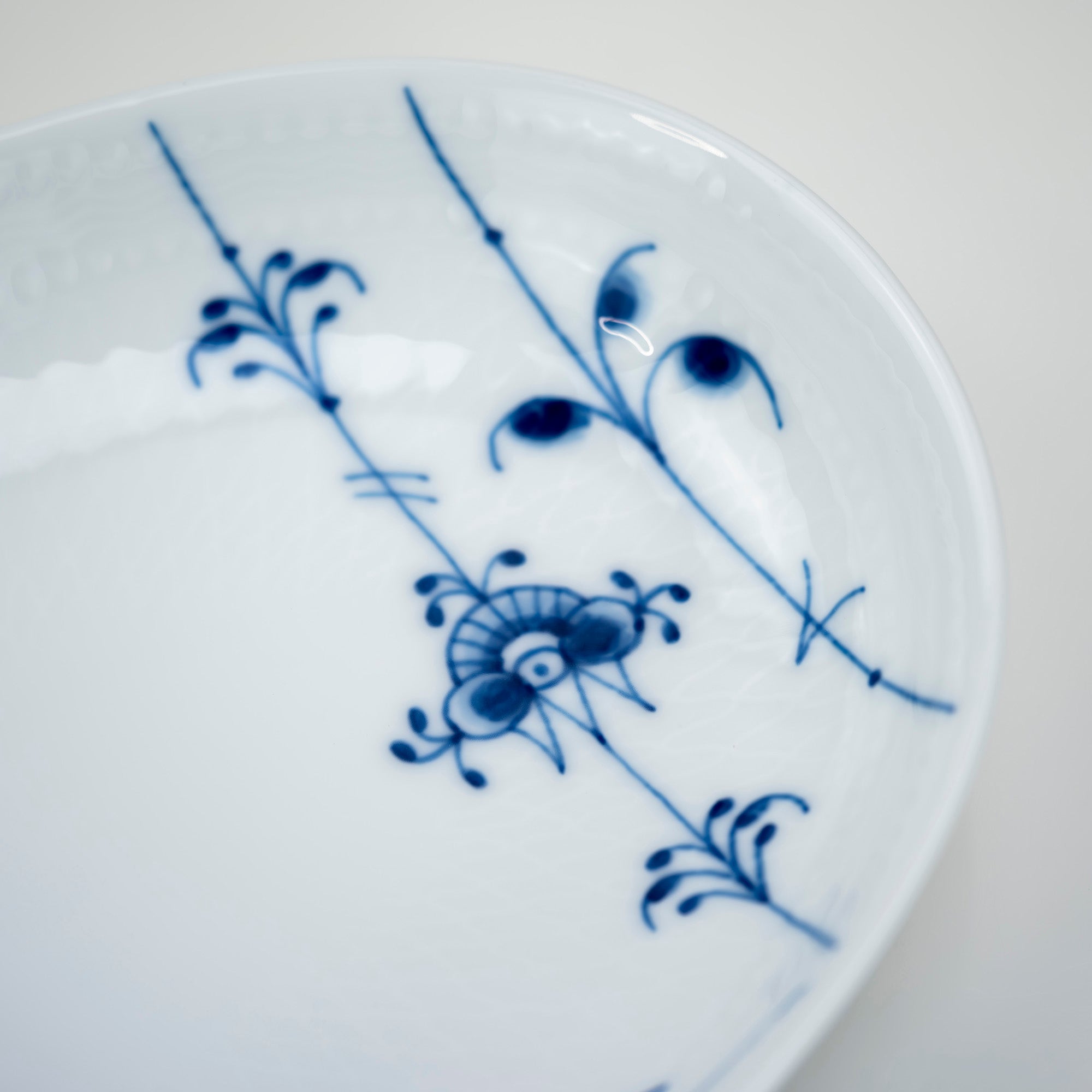 Royal Copenhagen Blue Palmette Oval Dish Plate, in good condition