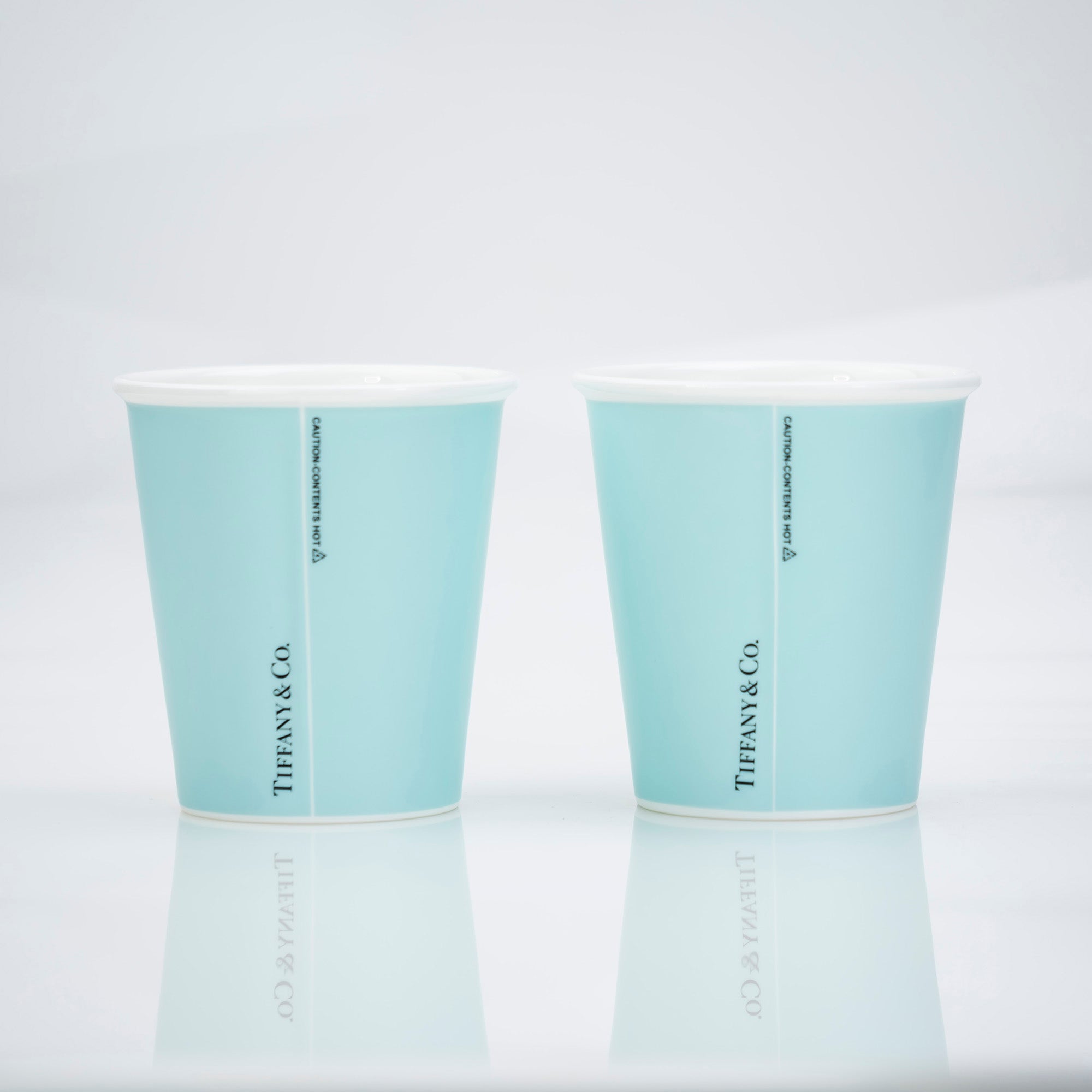 ティファニー TIFFANY&Co. キャットストリート限定アイテム ボーンチャイナ コーヒーカップ ペア 美品