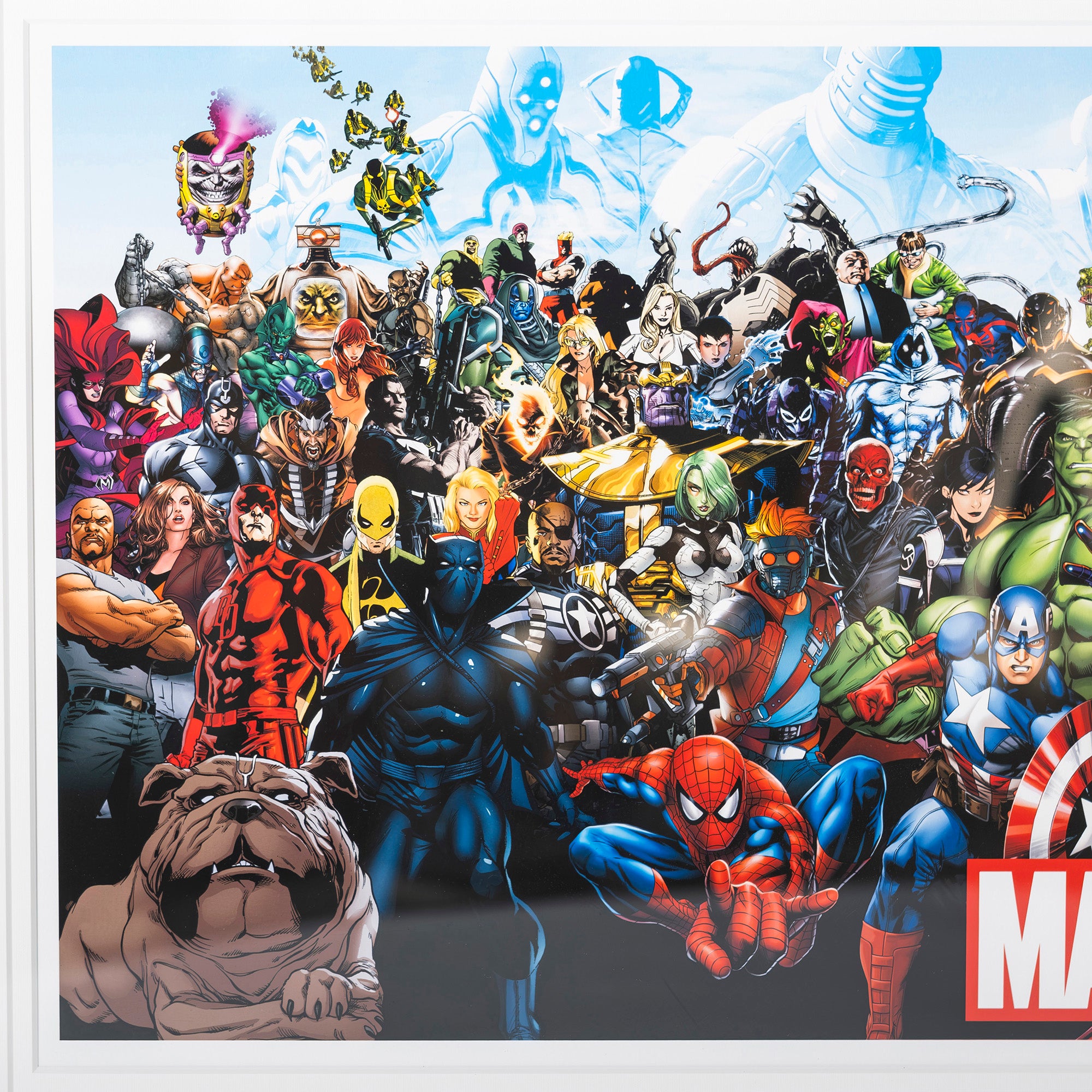 Poster MARVEL Marvel Marvel Exhibition Limited MARVEL Heroes Giclee Print Framed American Comics