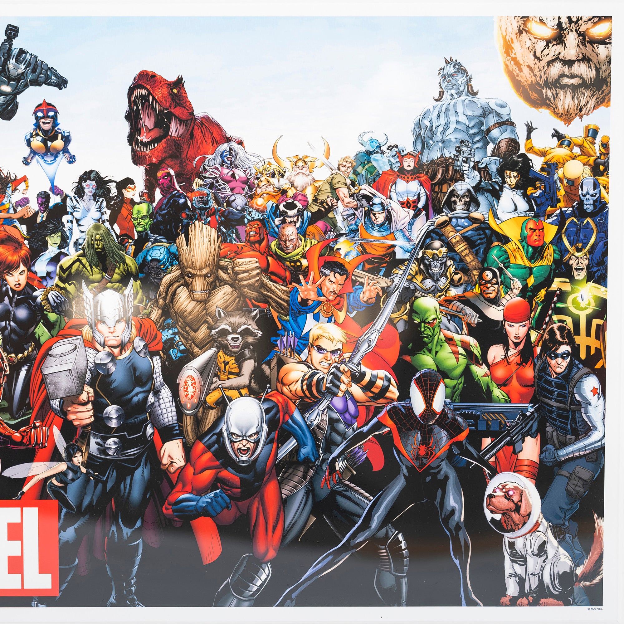 Poster MARVEL Marvel Marvel Exhibition Limited MARVEL Heroes Giclee Print Framed American Comics