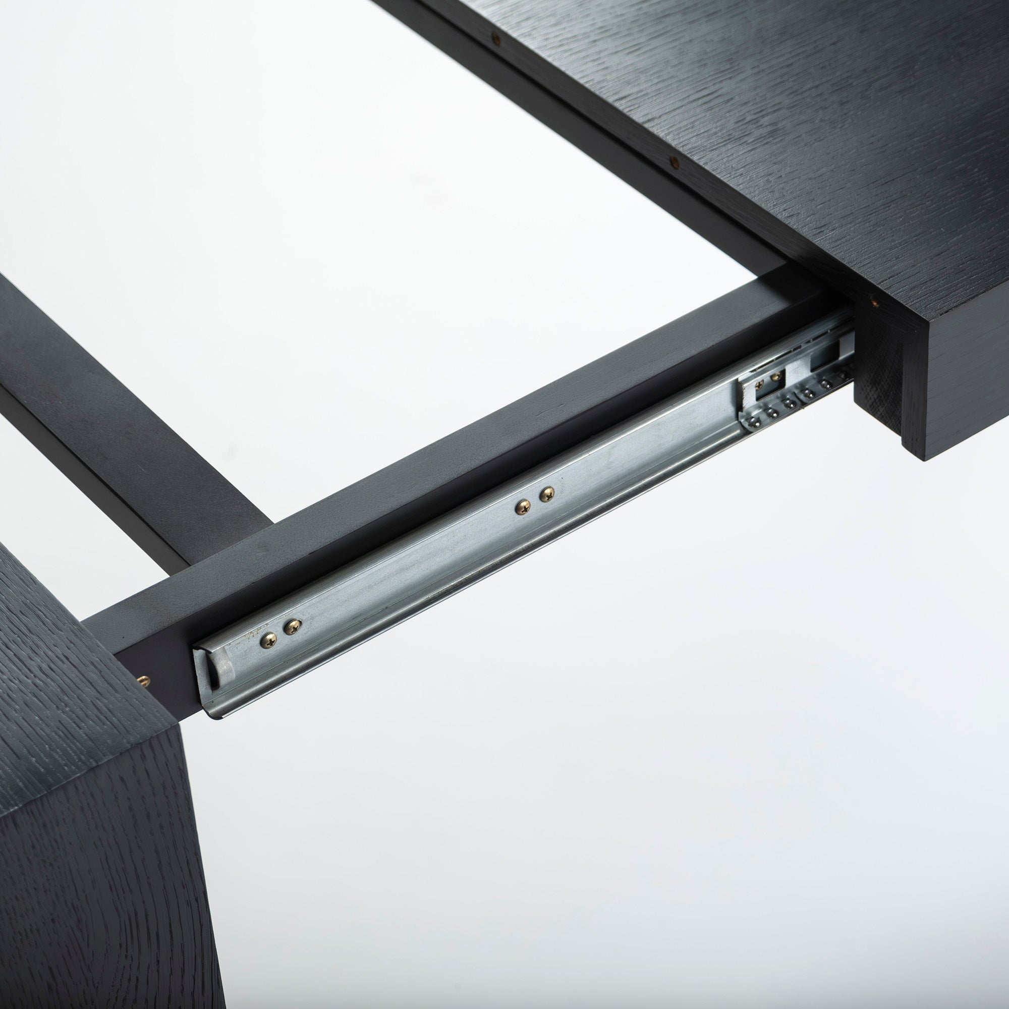 Dining table songdream CECILIO Cecilio extension dining table black oak extendable