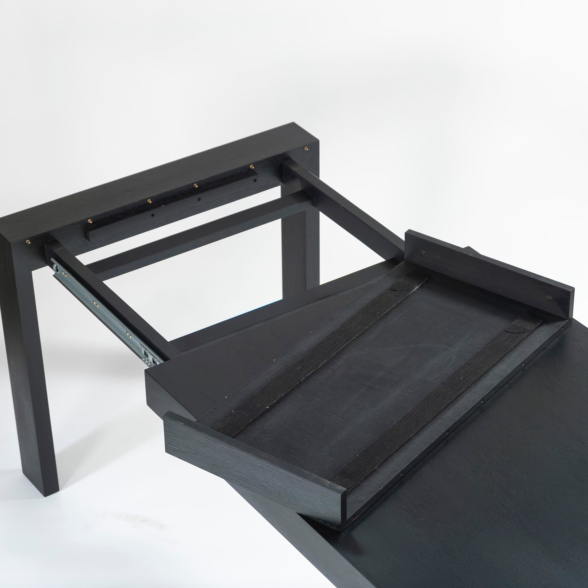 Dining table songdream CECILIO Cecilio extension dining table black oak extendable