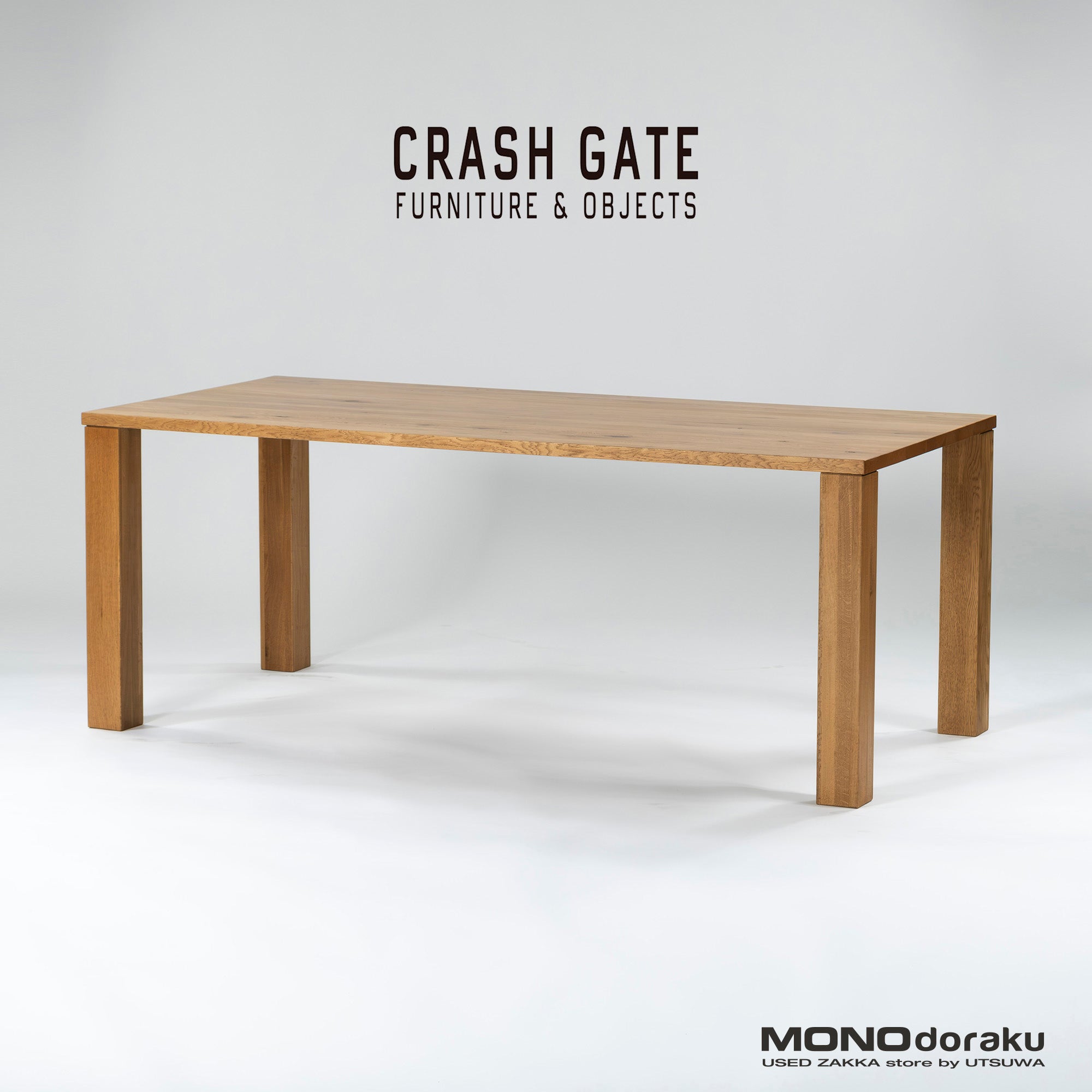 Dining table CRASH GATE Easy life DEN w180 solid white oak natural